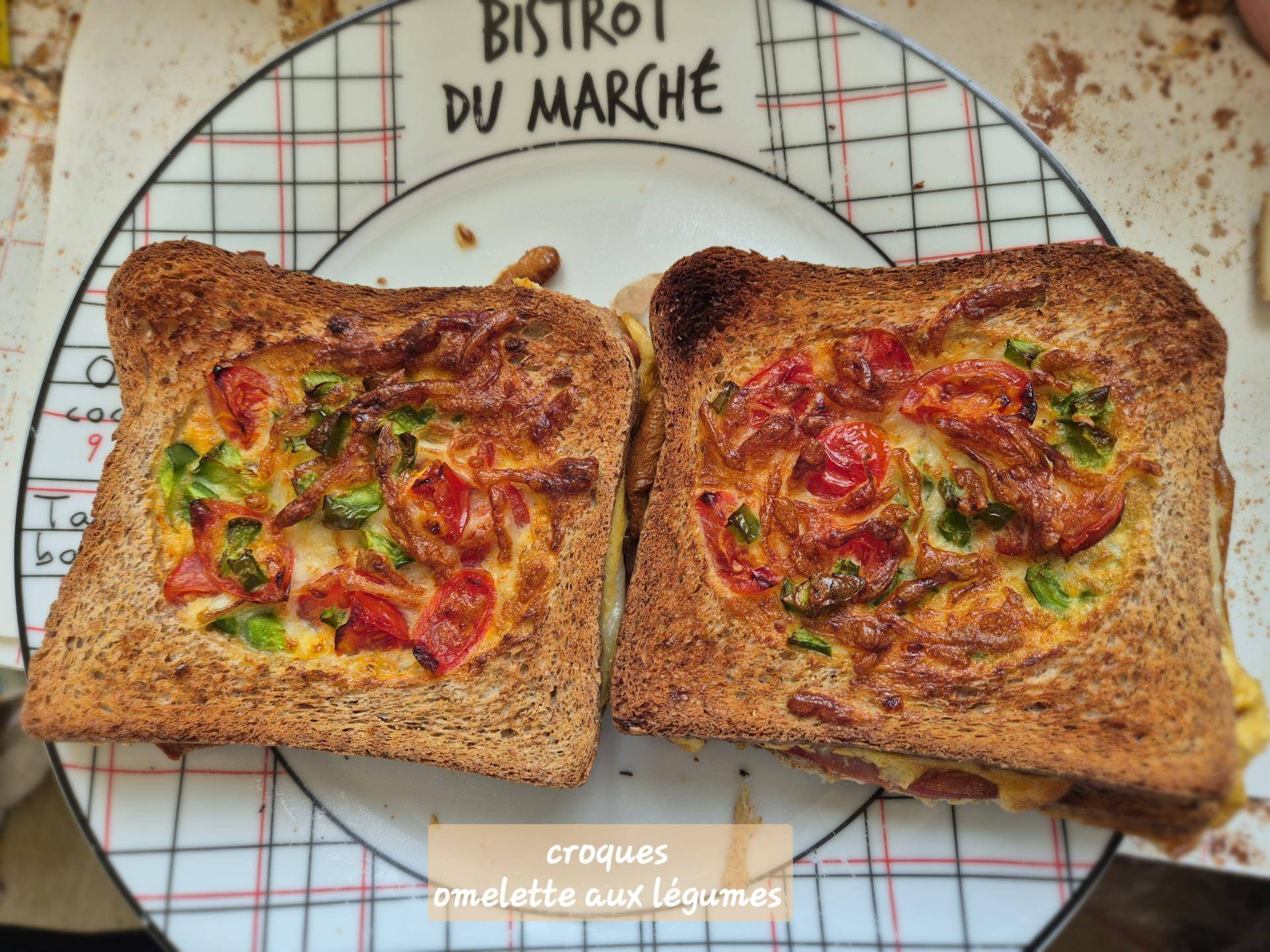 Croques omelette aux légumes - Recette Easy Fry Mega | Moulinex