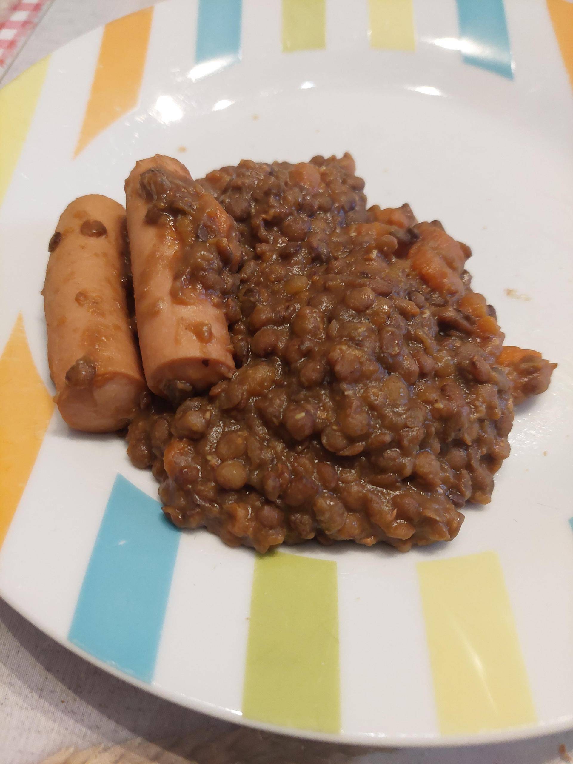 Lentilles carottes saucisse volaille - Recette Cookeo V3 | Moulinex