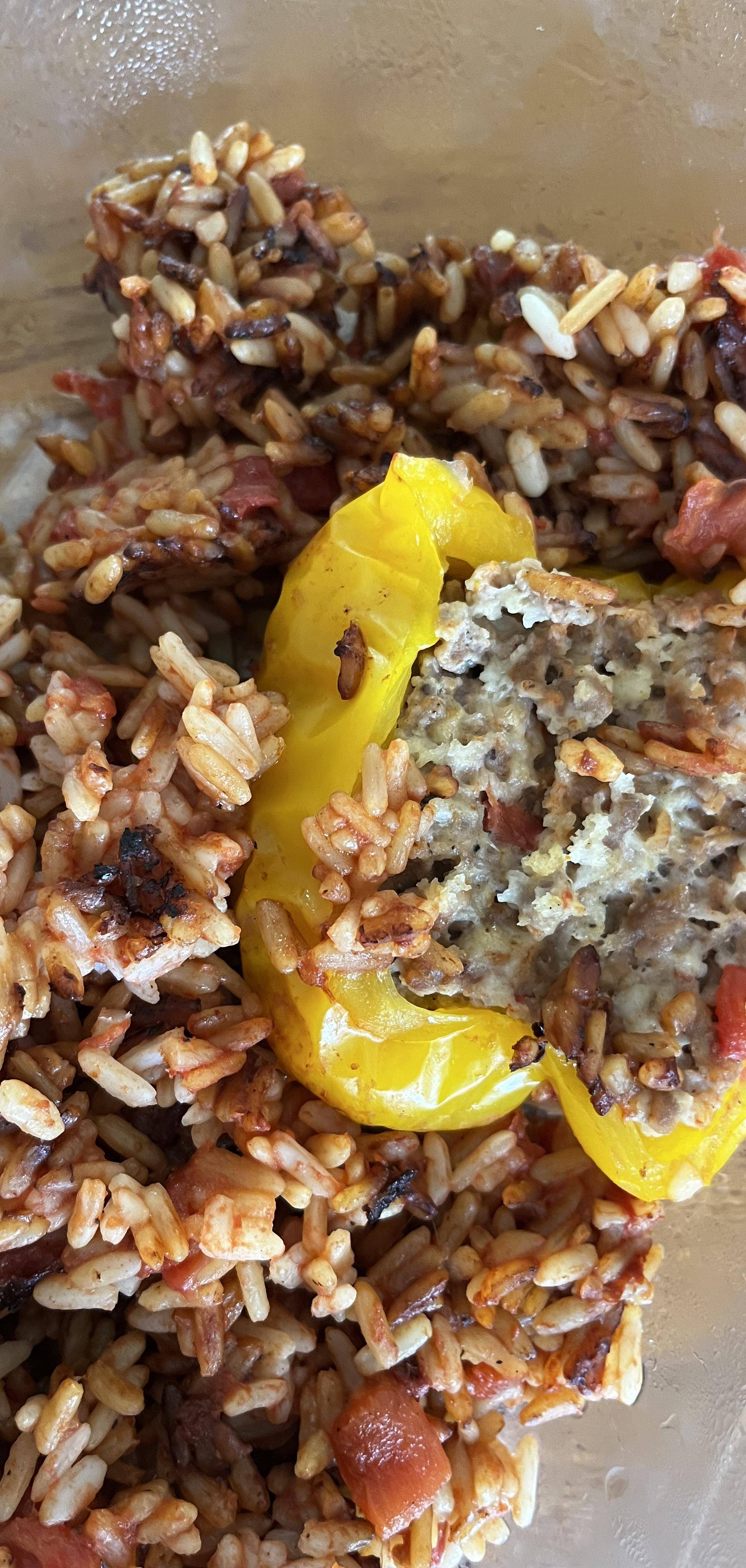 Poivrons farcis et riz tomate - Recette Cookeo | Moulinex