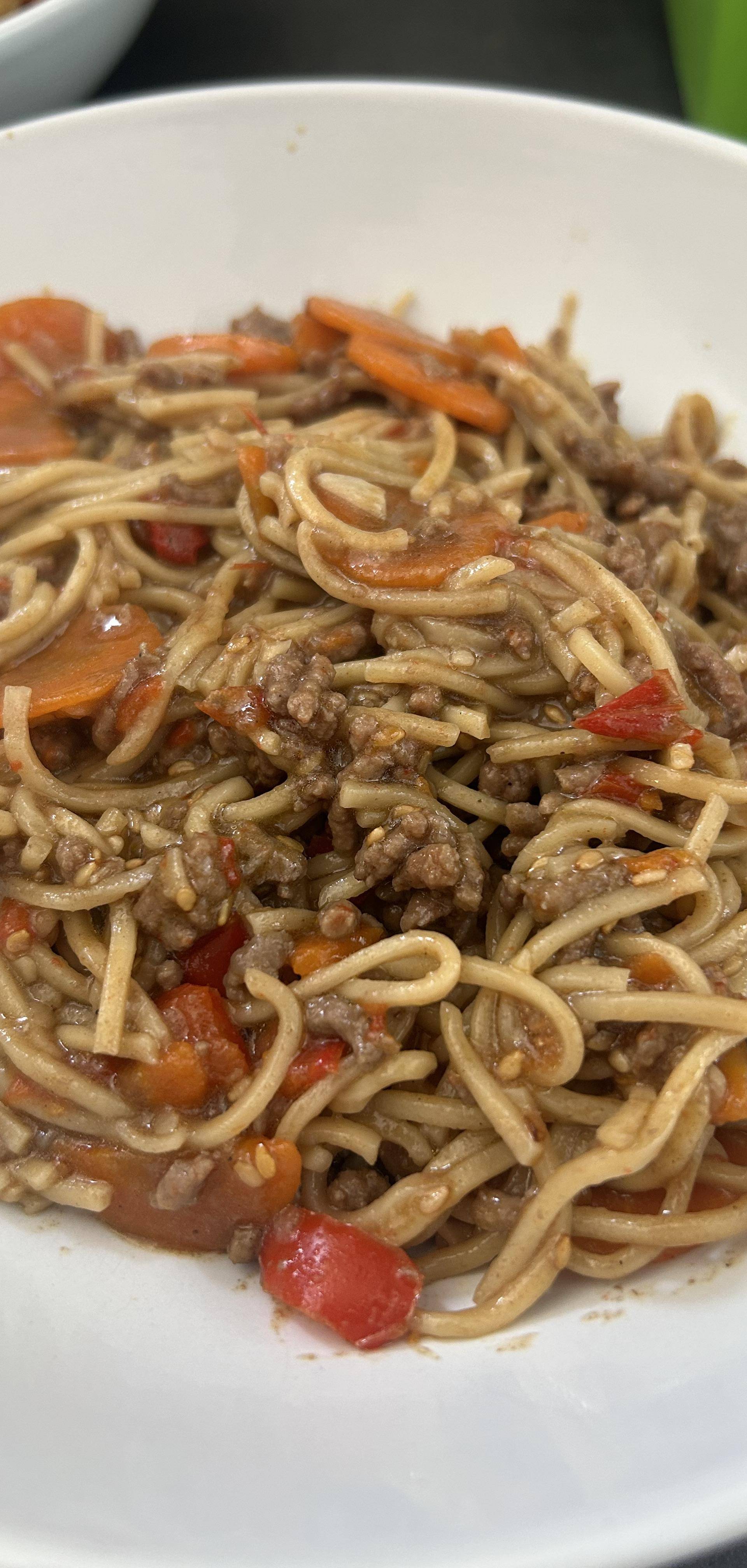 Nouilles sautées au bœuf - Recette Companion Connect XL | Moulinex