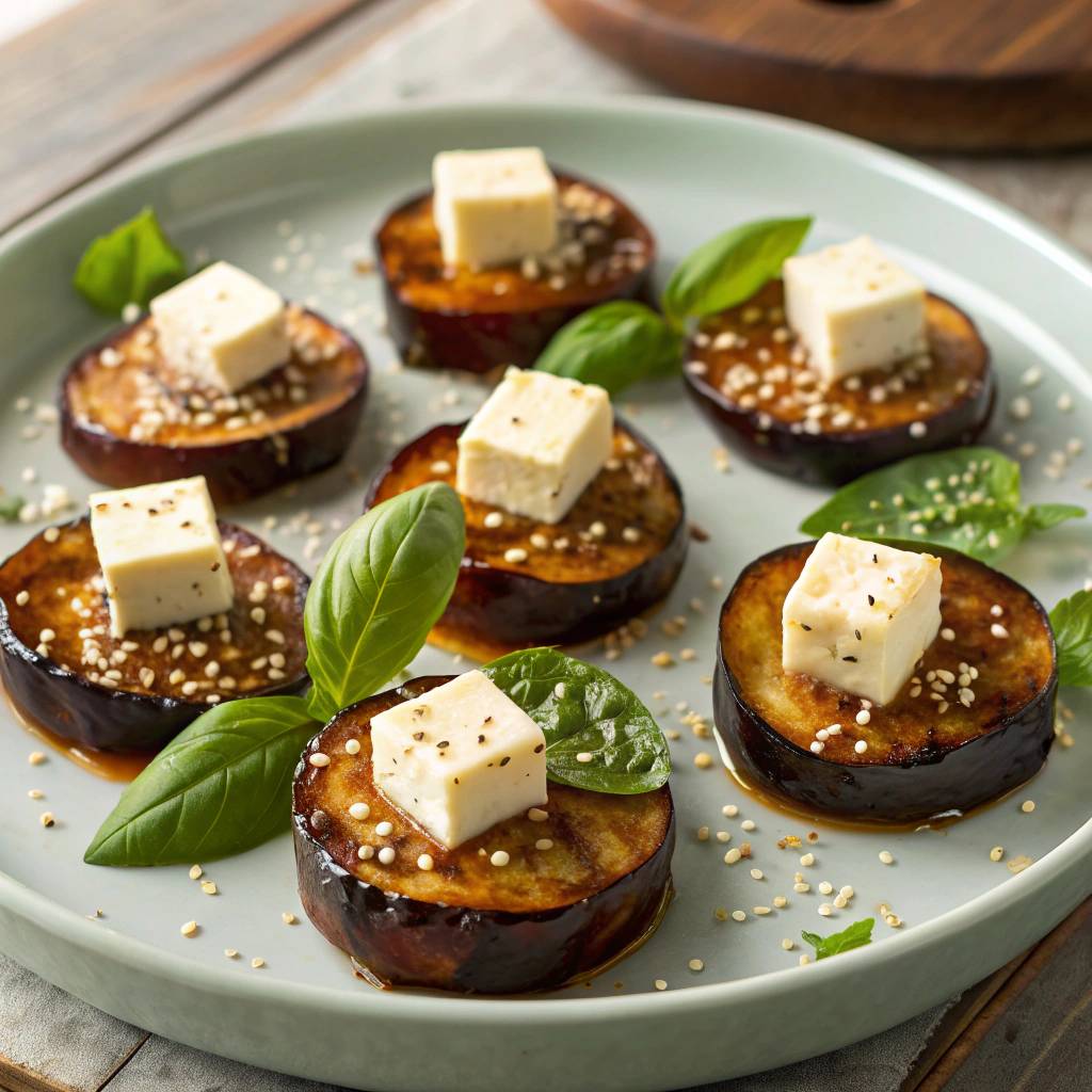 Aubergines laquées au miso, féta, basilic - Recette Cookeo Infinity 16in1 | Moulinex