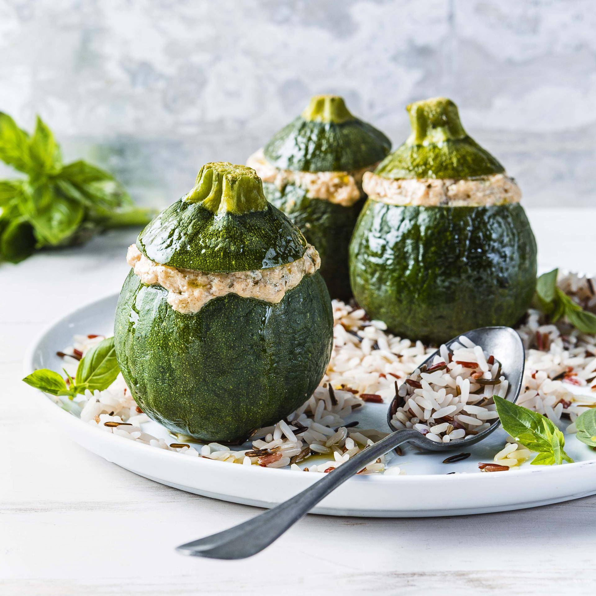 Courgettes rondes farcies - Recette Cuiseur vapeur | Moulinex