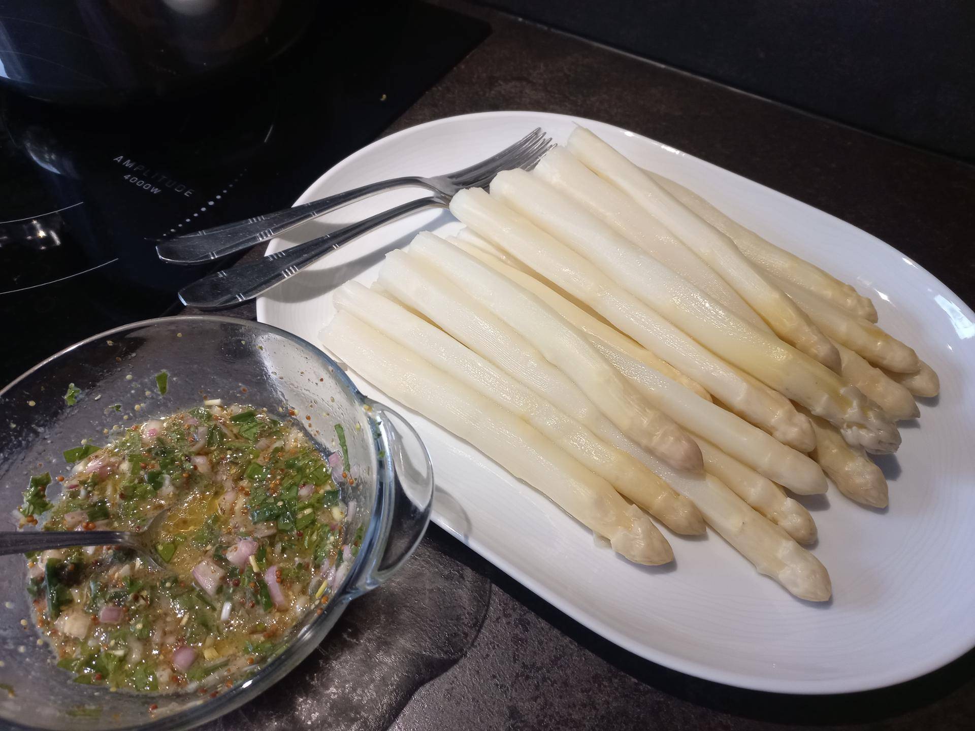 Asperges à la vinaigrette - Recette Companion Connect XL | Moulinex