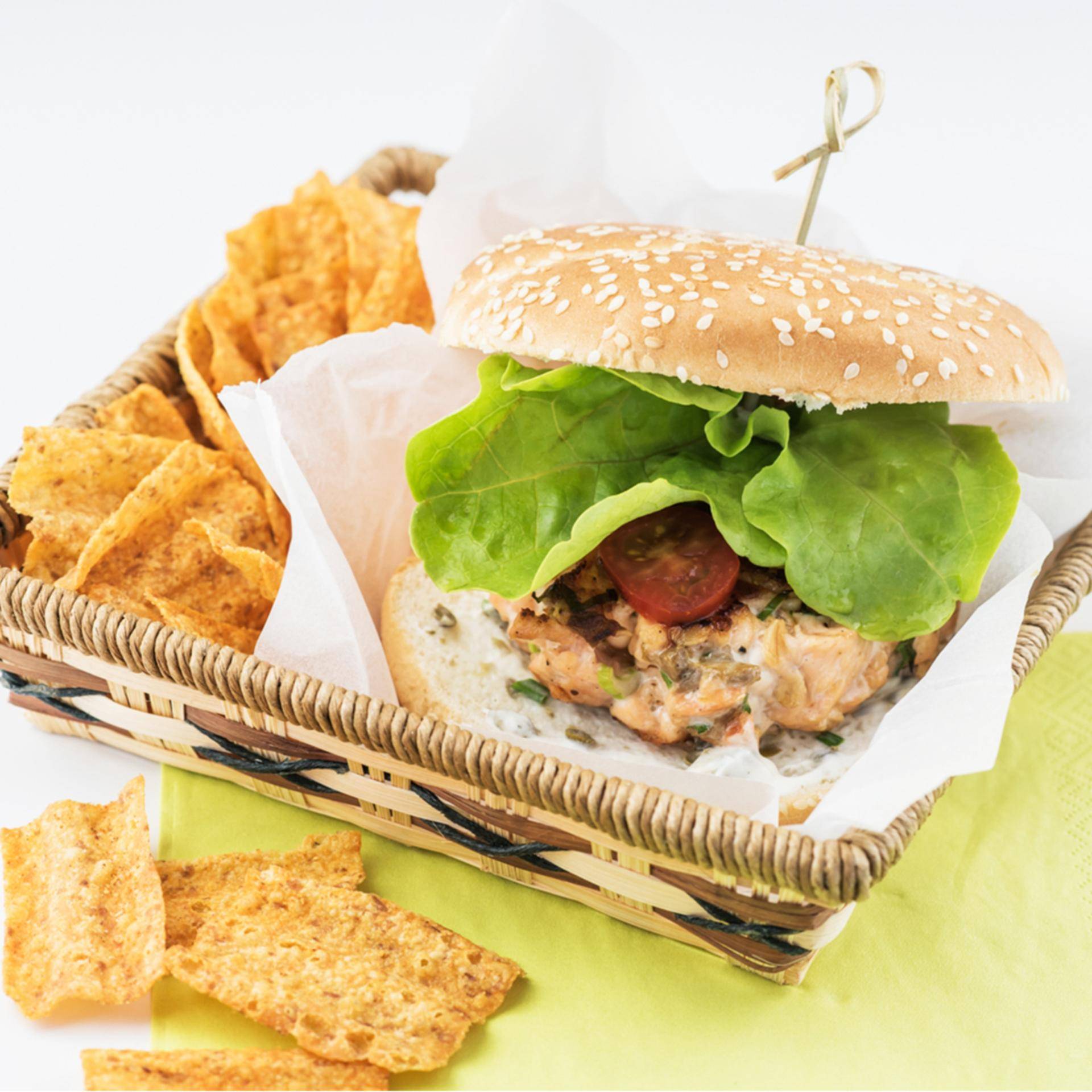 Burger au saumon - Recette Cook'in One | Moulinex
