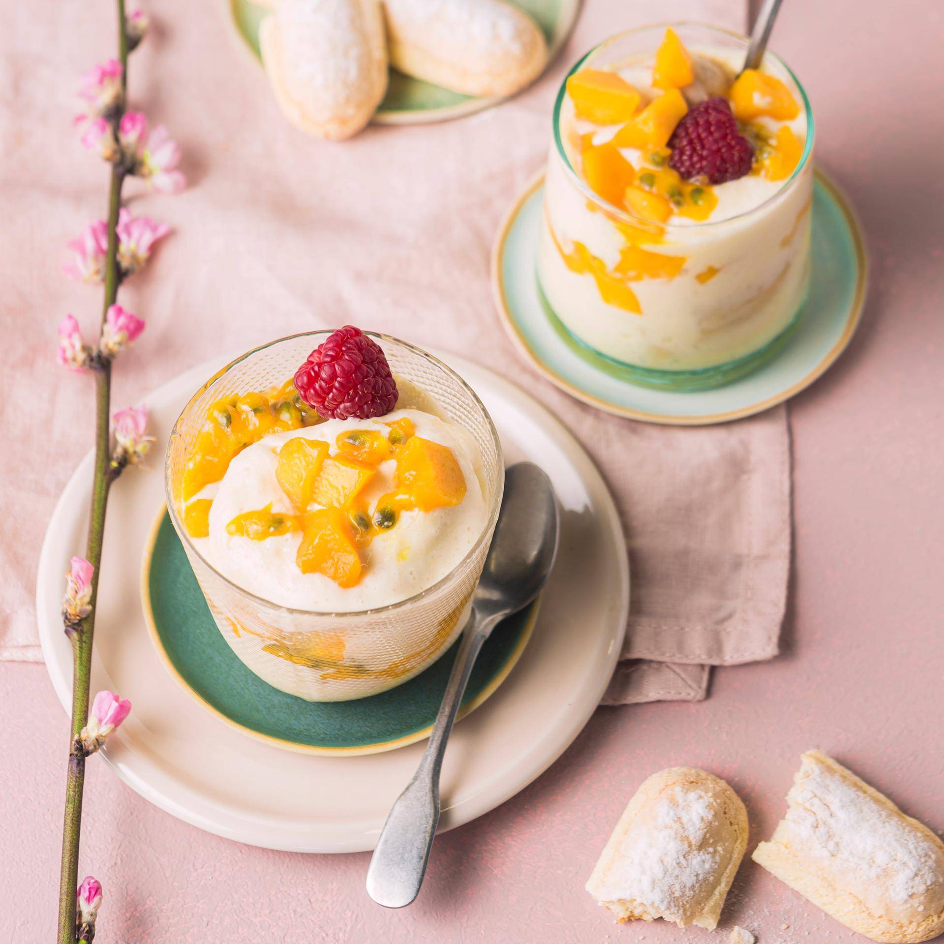 Tiramisu de mangue et fruit de la passion - Recette Companion | Moulinex