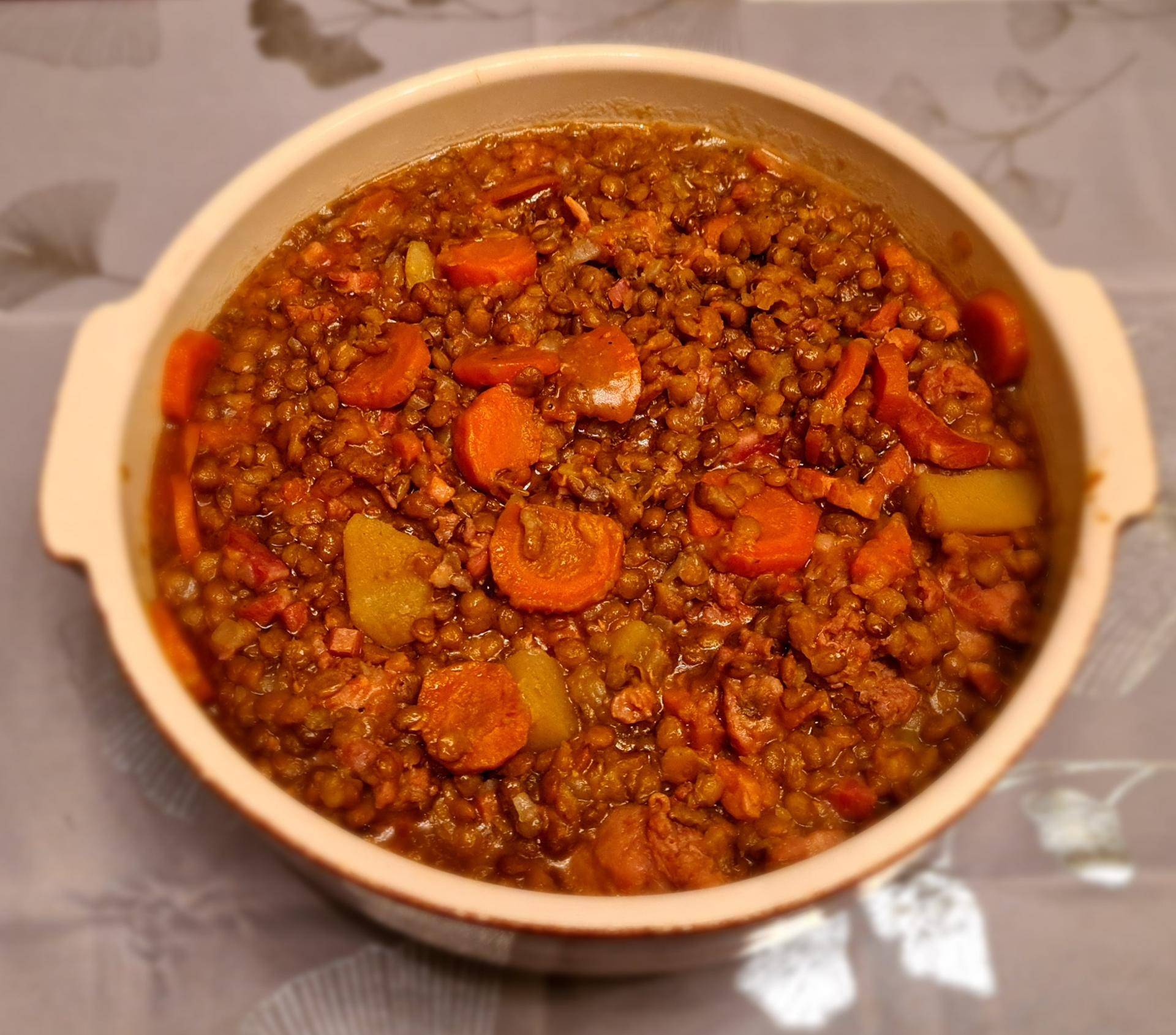 Potée de lentilles au poulet et ses légumes façon Manon - Recette Cookeo V3 | Moulinex