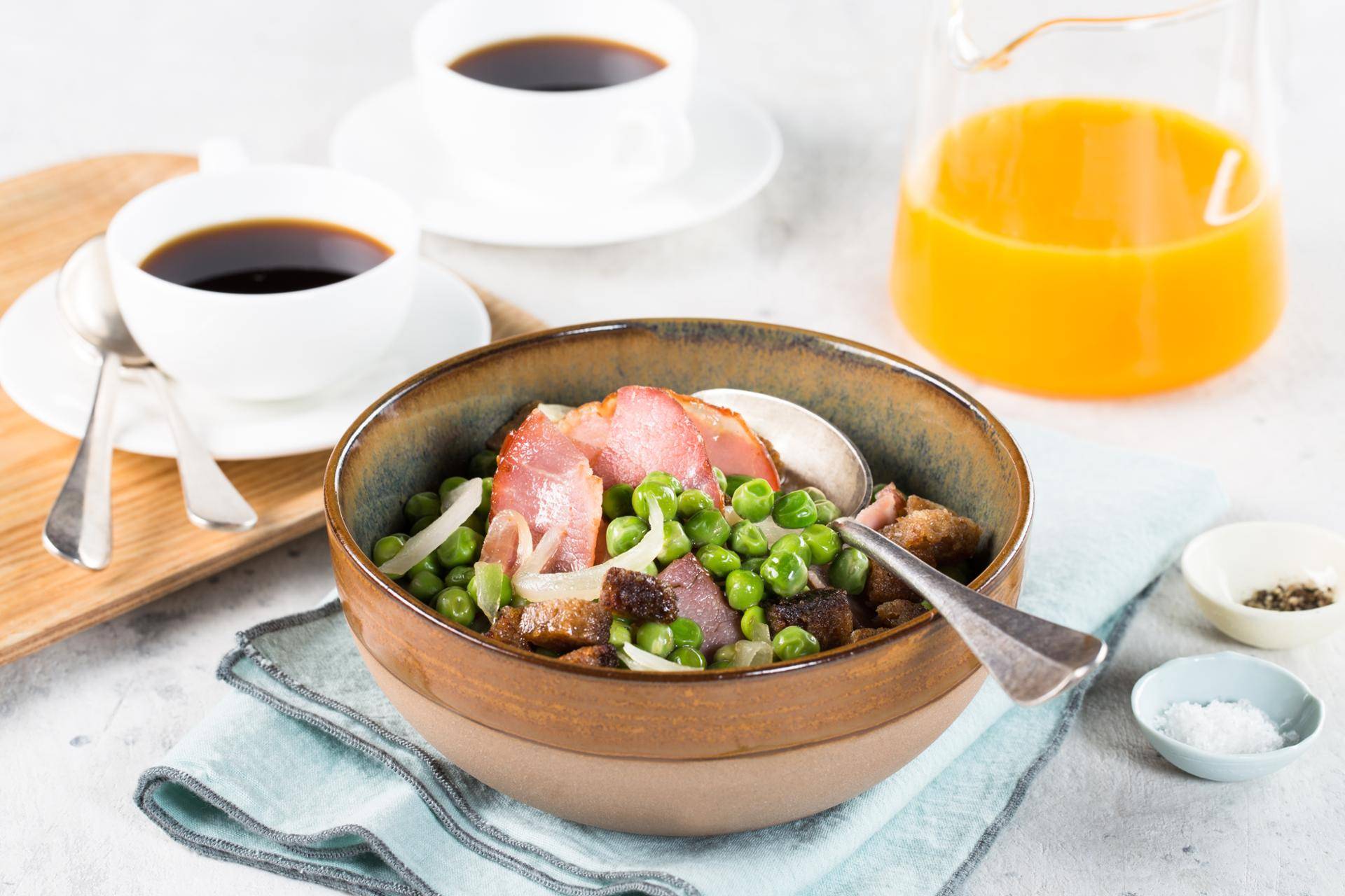 Petits pois au bacon - Recette Cookeo | Moulinex