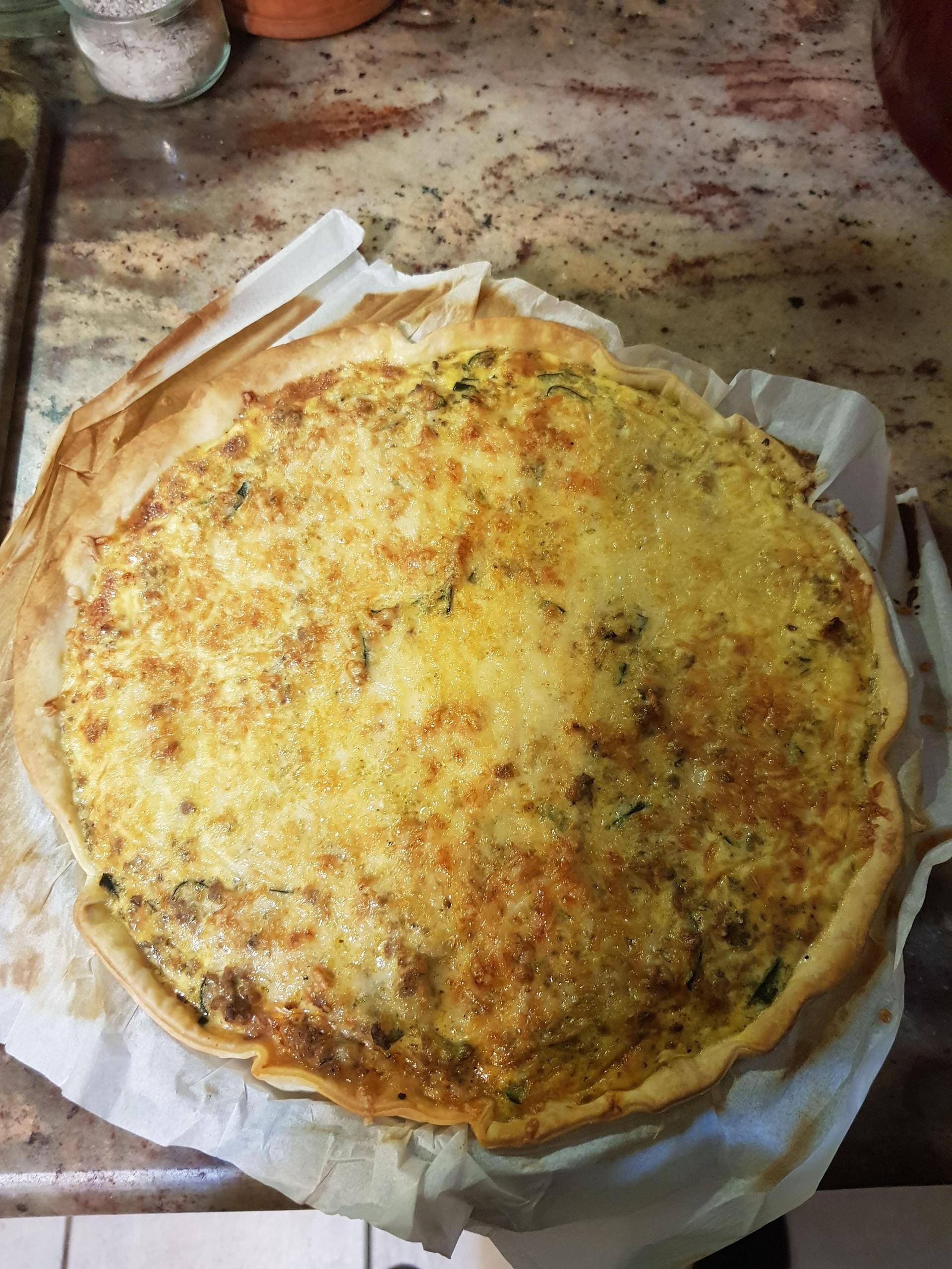 Quiche courgettes et viande hachée - Recette Cookeo | Moulinex