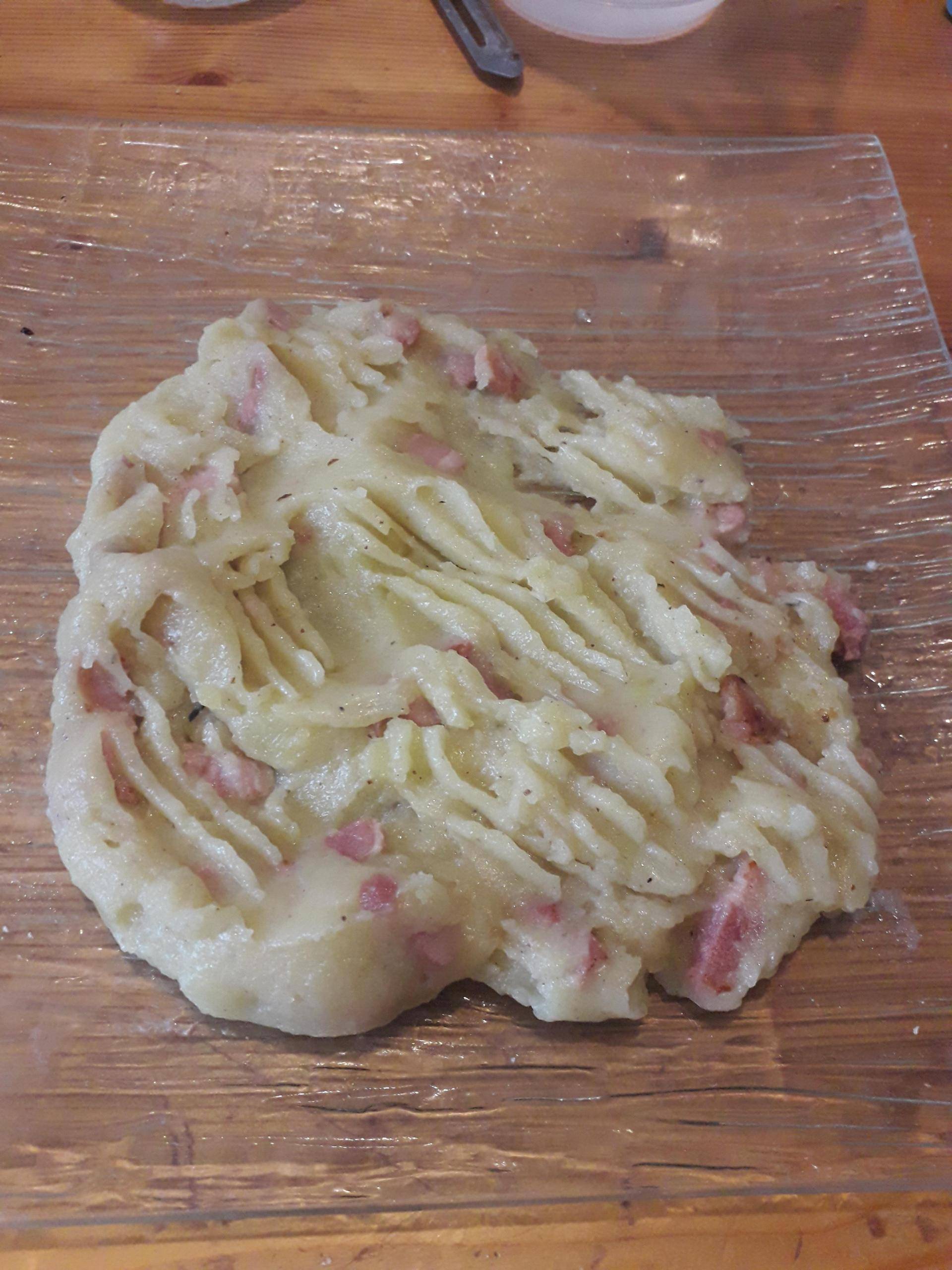 Purée aux lardons à ma façon - Recette Cookeo | Moulinex