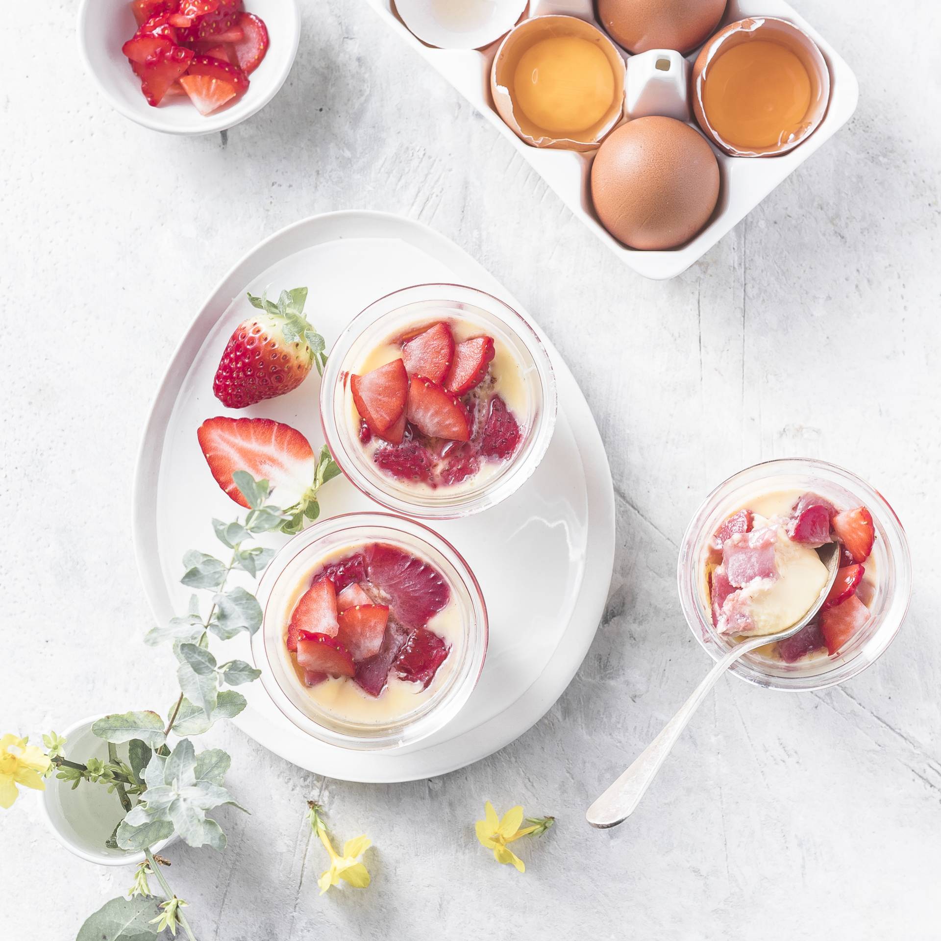 Custard met aardbeien - Recette Cookeo V3 Mini | Moulinex