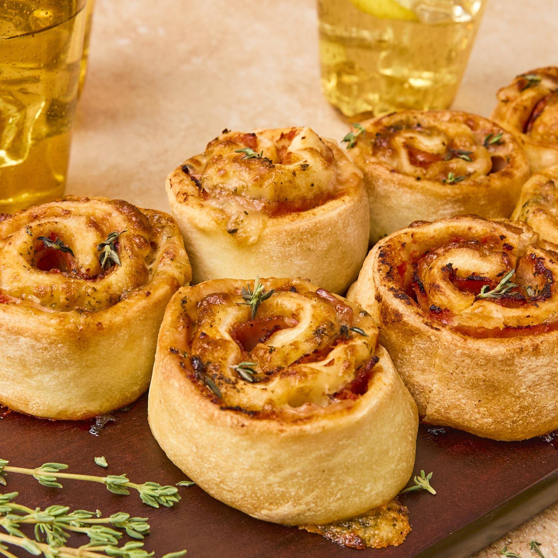 Pizza Rolls géants jambon, mozzarella & thym - Recette Easy Fry XL Surface | Moulinex