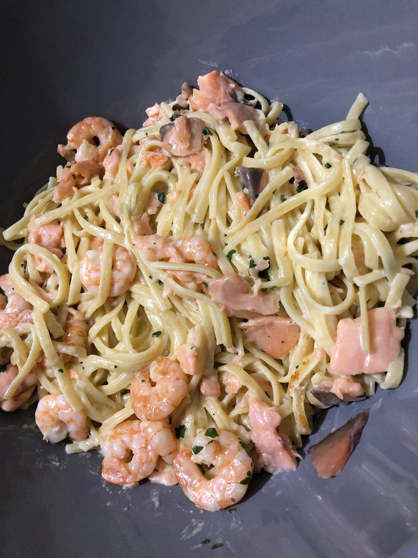 Pâtes au saumon fumé et crevettes - Recette Cookeo | Moulinex