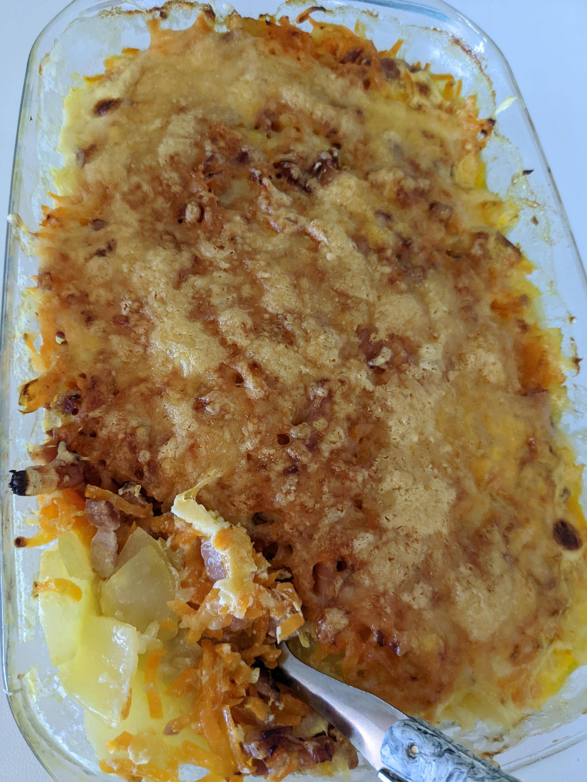 Gratin Courgettes Carottes Lardons - Recette Companion Connect XL | Moulinex