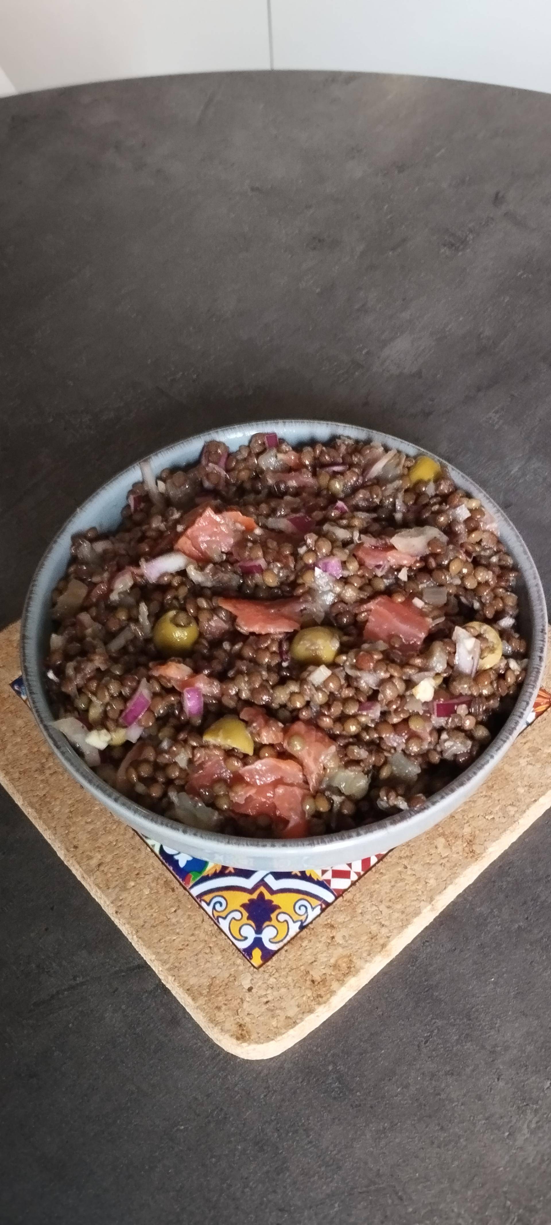 Salade de lentilles, fenouil et truite fumée. - Recette Cookeo | Moulinex