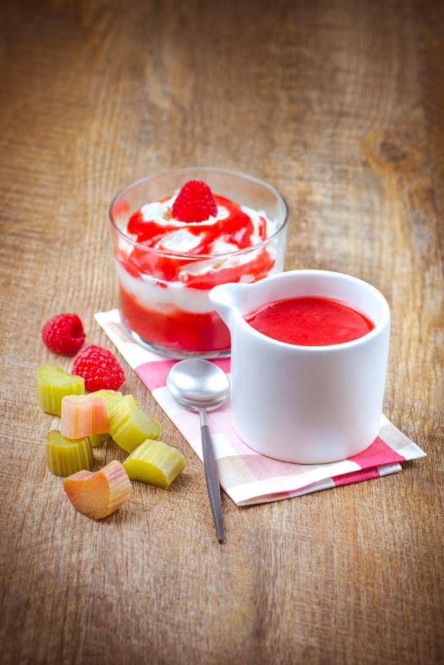 Coulis de rhubarbe à la framboise - Recette Perfectmix Cook | Moulinex