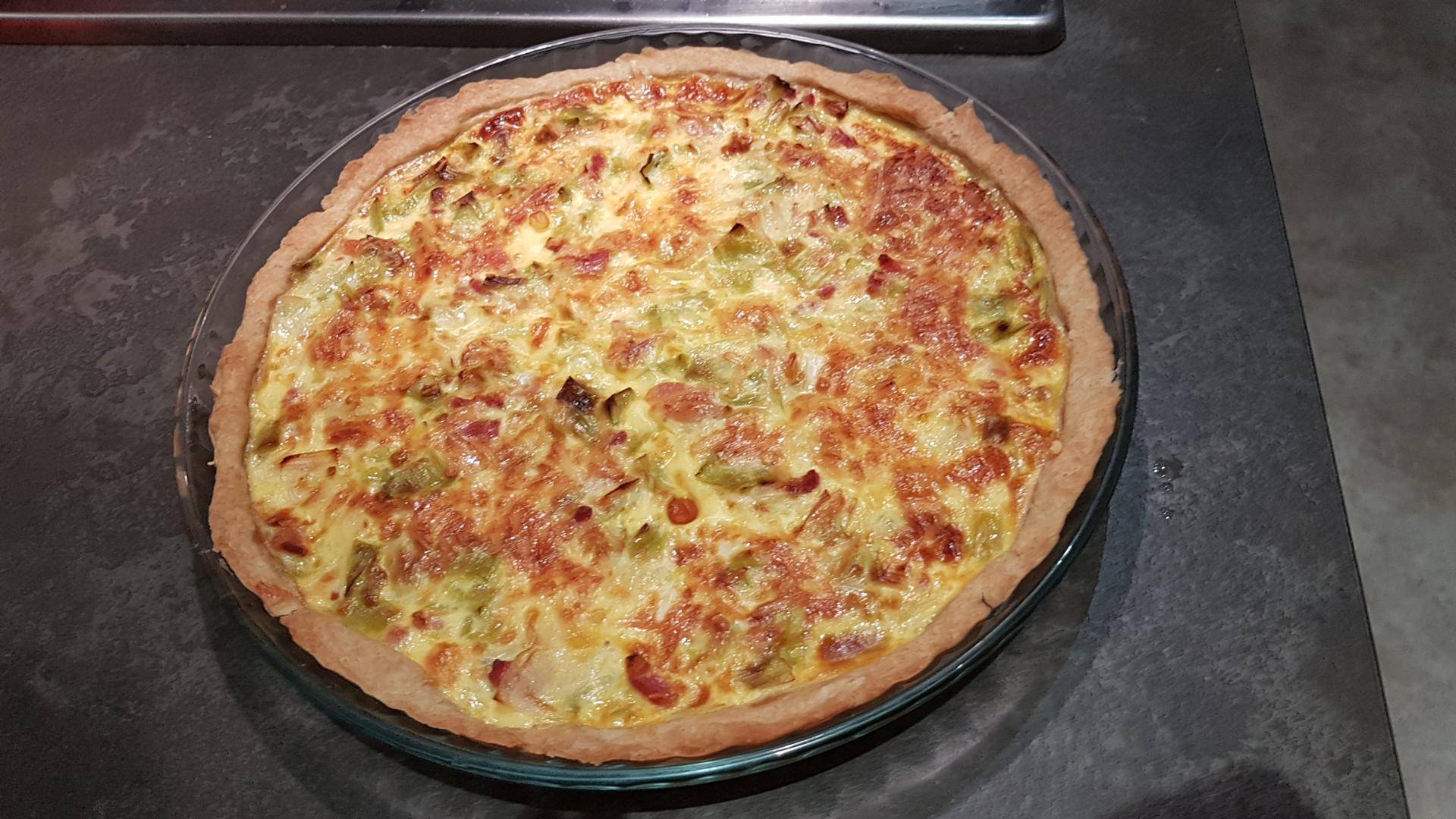 Tarte poireaux lardons - Recette Cookeo | Moulinex