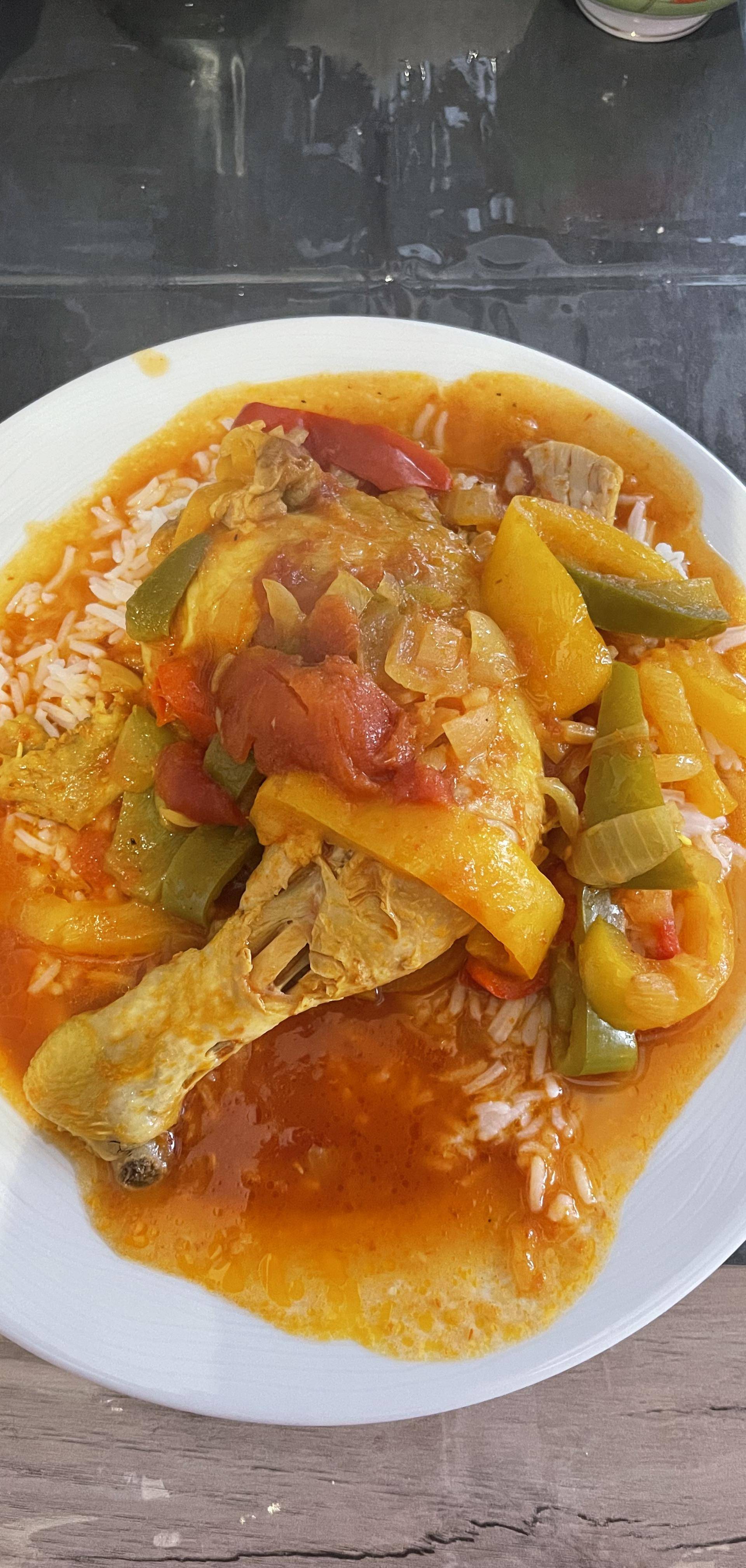 Curry de poulet aux poivrons et courgettes - Recette Cookeo V3 | Moulinex