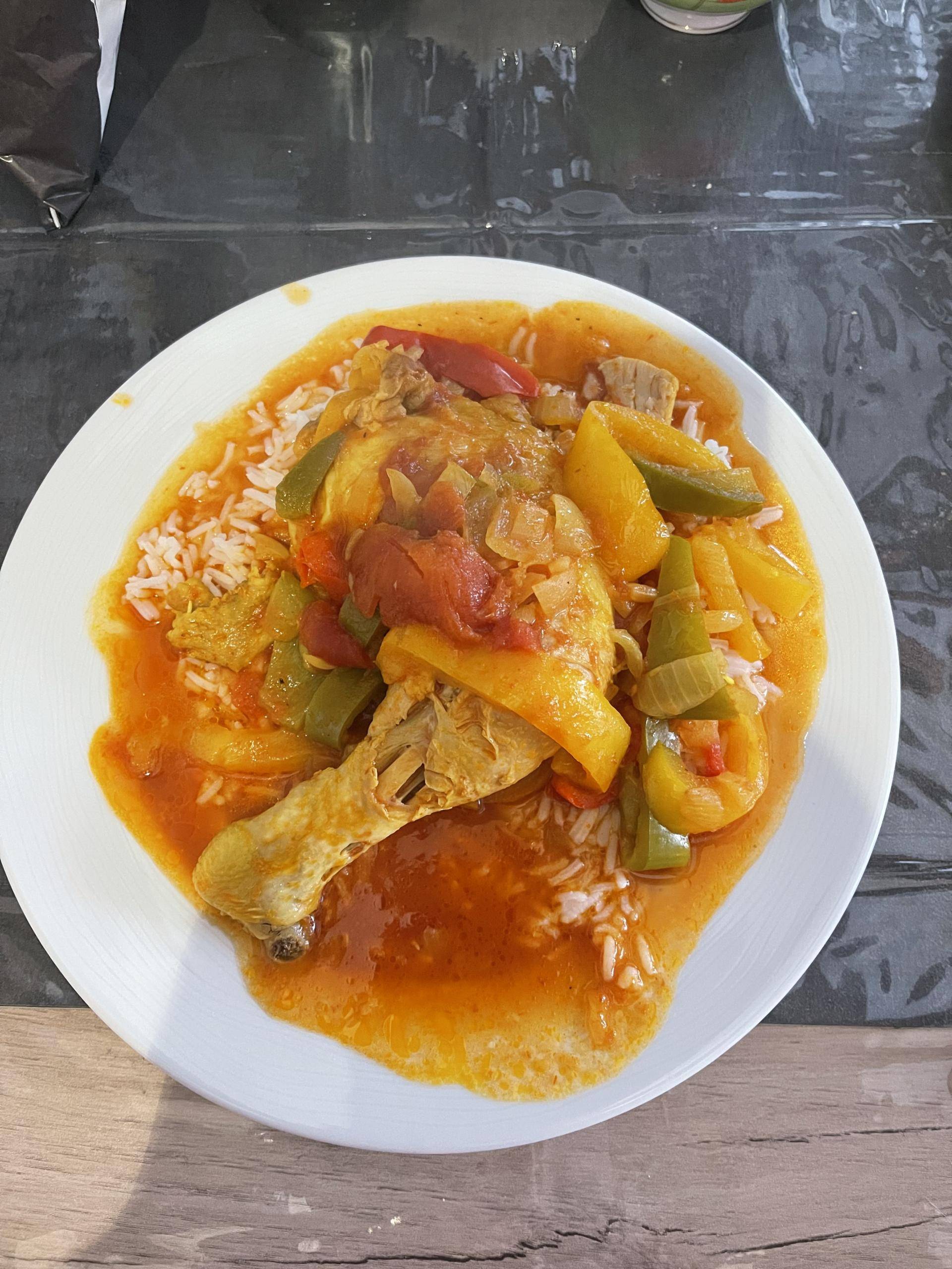 Cuisse de poulet curry poivrons - Recette Cookeo V3 | Moulinex