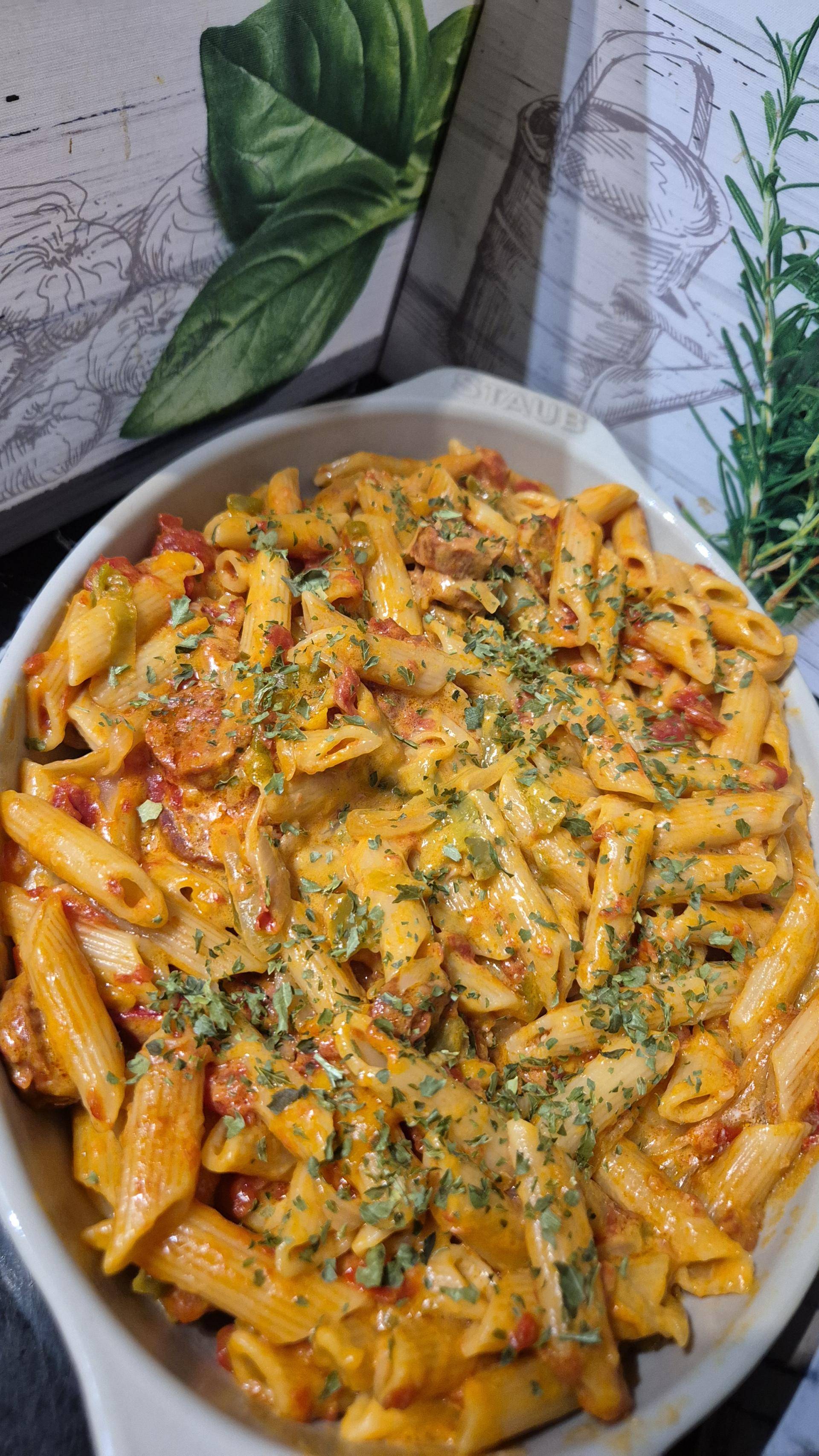 Pâtes chorizo et poivrons au Cookeo infinity - Recette Cookeo Infinity Autostir | Moulinex