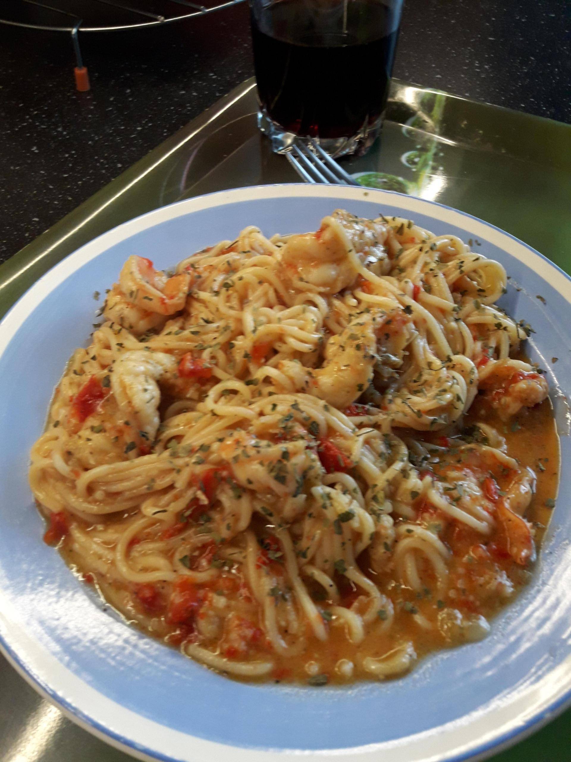 Spaghettis aux scampis - Recette Cookeo | Moulinex