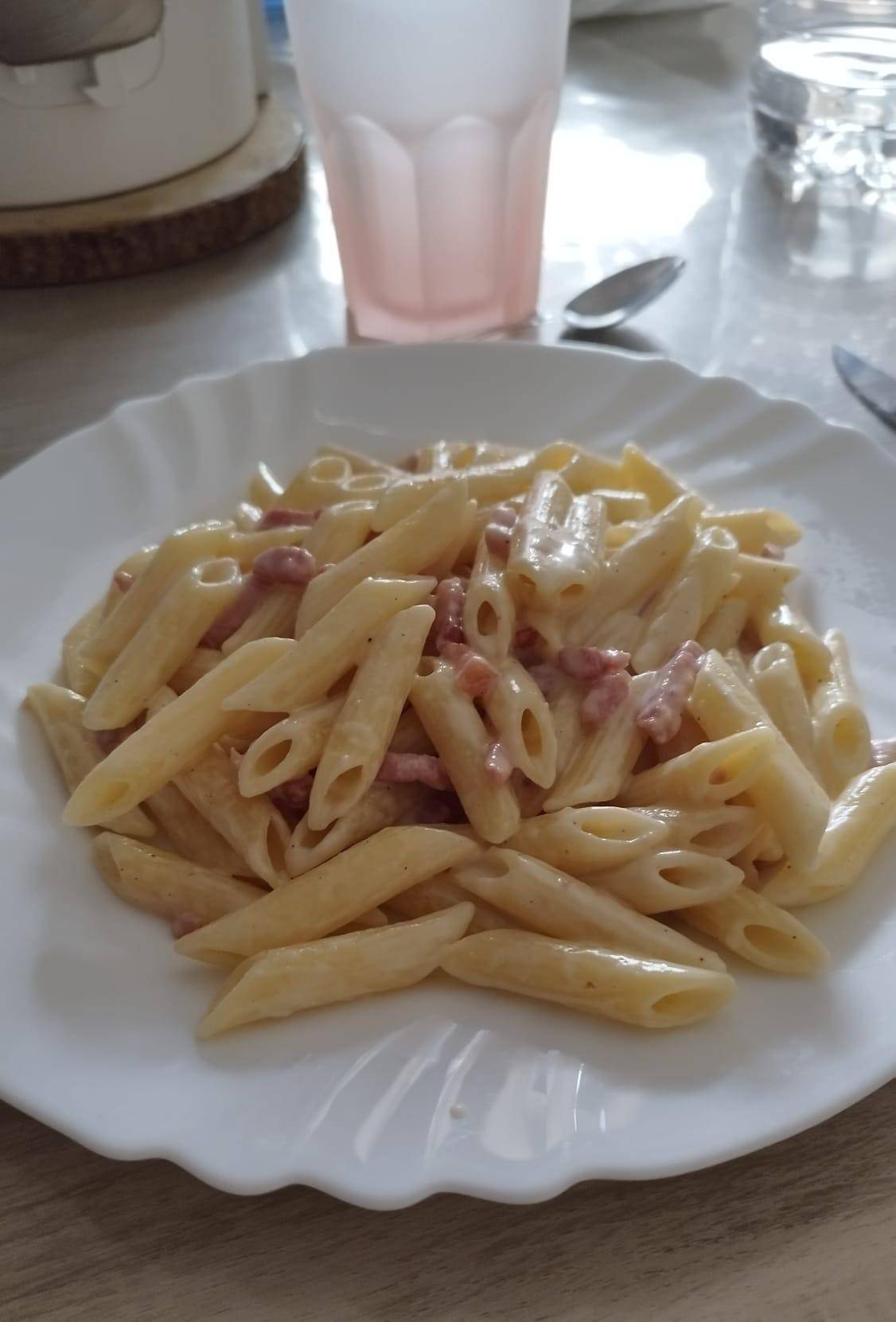 PENNE À LA CRÈME ET AUX LARDONS - Recette Companion Connect XL | Moulinex