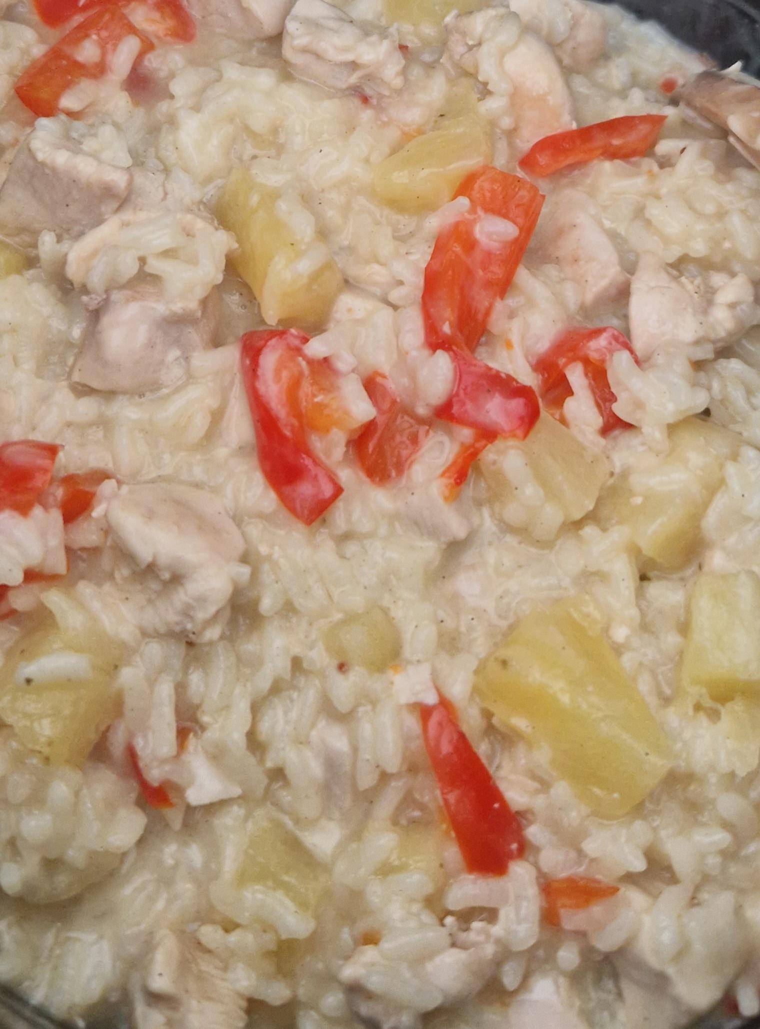 Risotto poulet sucré salé - Recette Cookeo | Moulinex