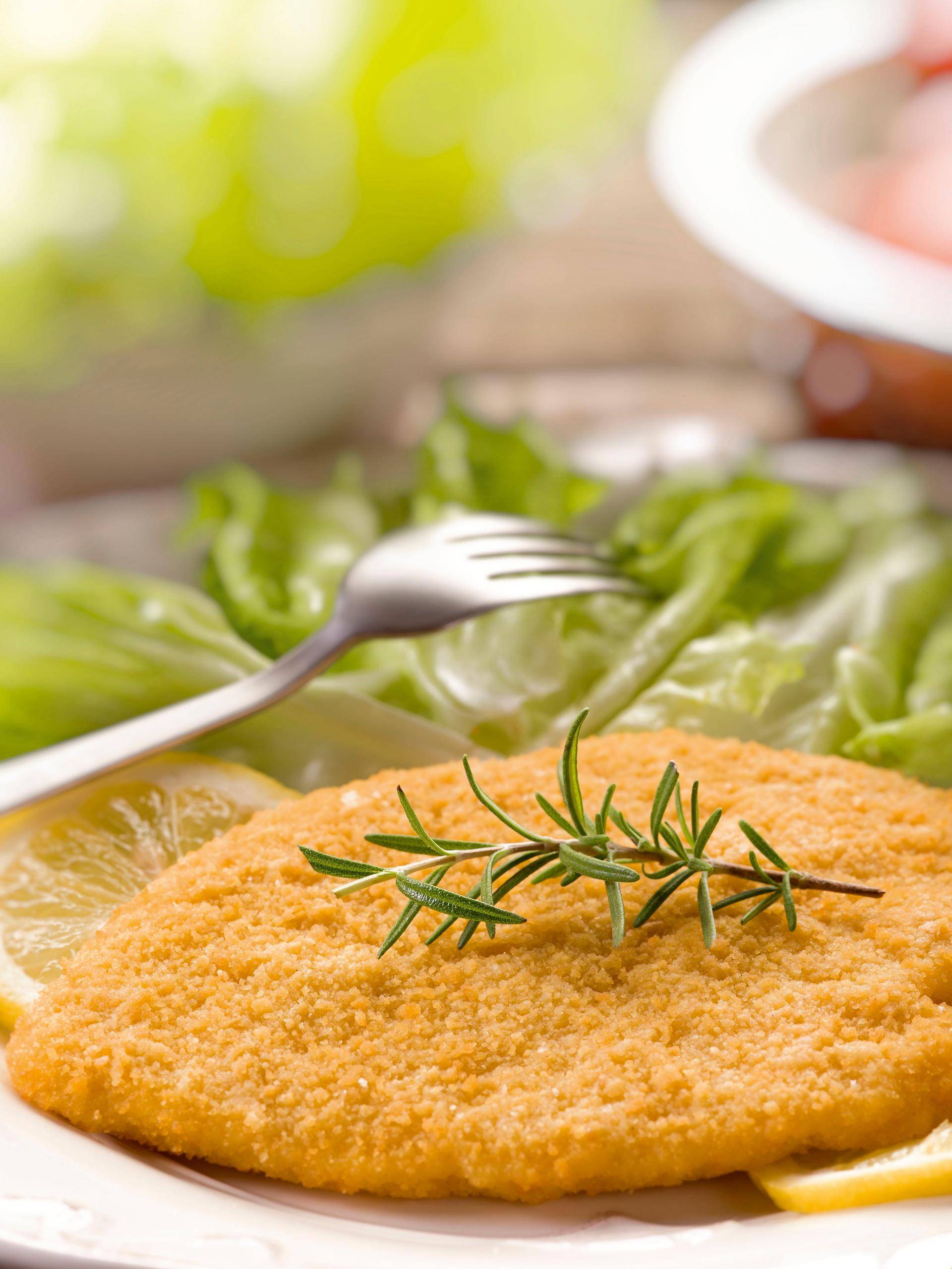 Schnitzel de poulet aux herbes - Recette Companion Connect | Moulinex