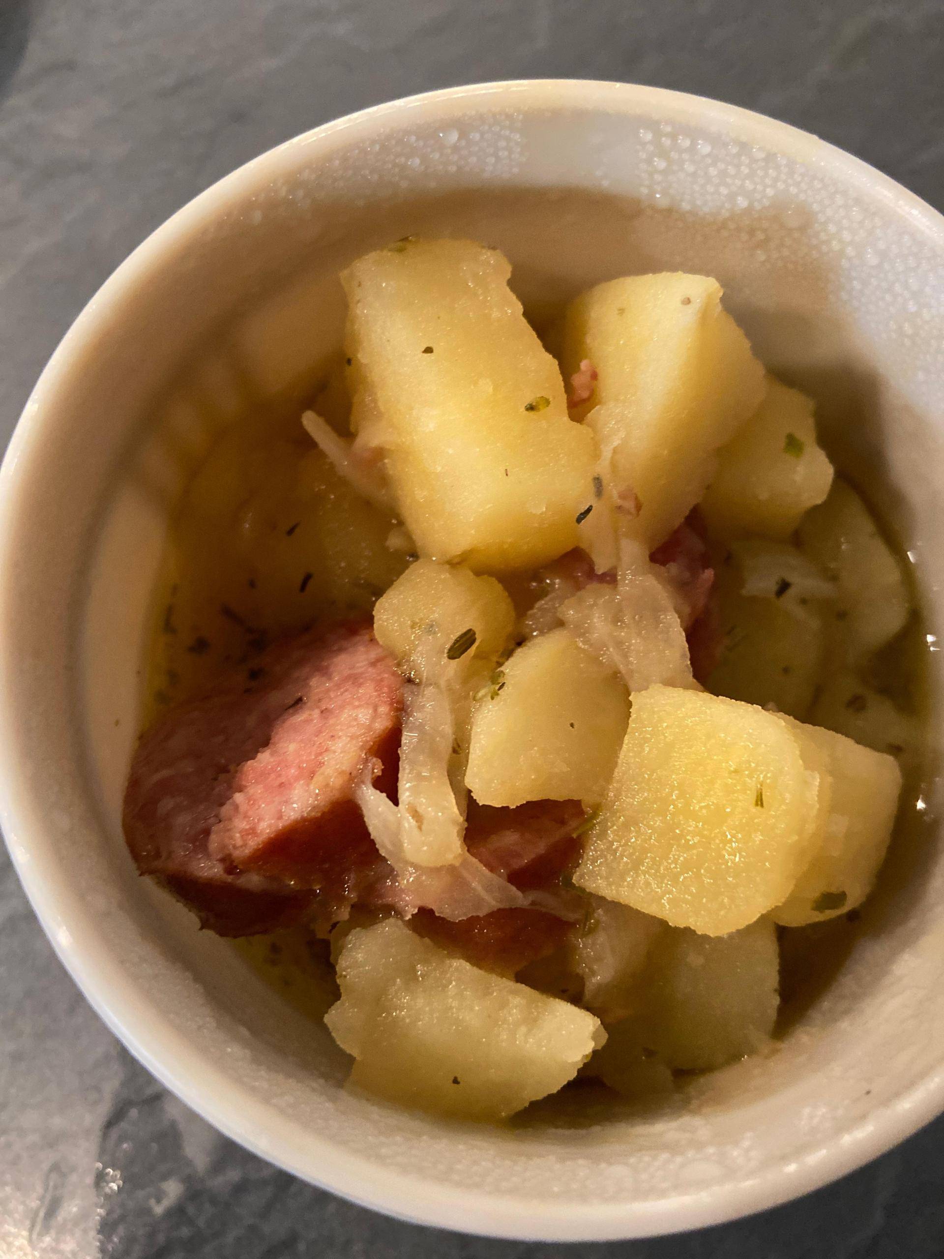 Pomme de terre saucisse montbéliard - Recette Cookeo V3 | Moulinex