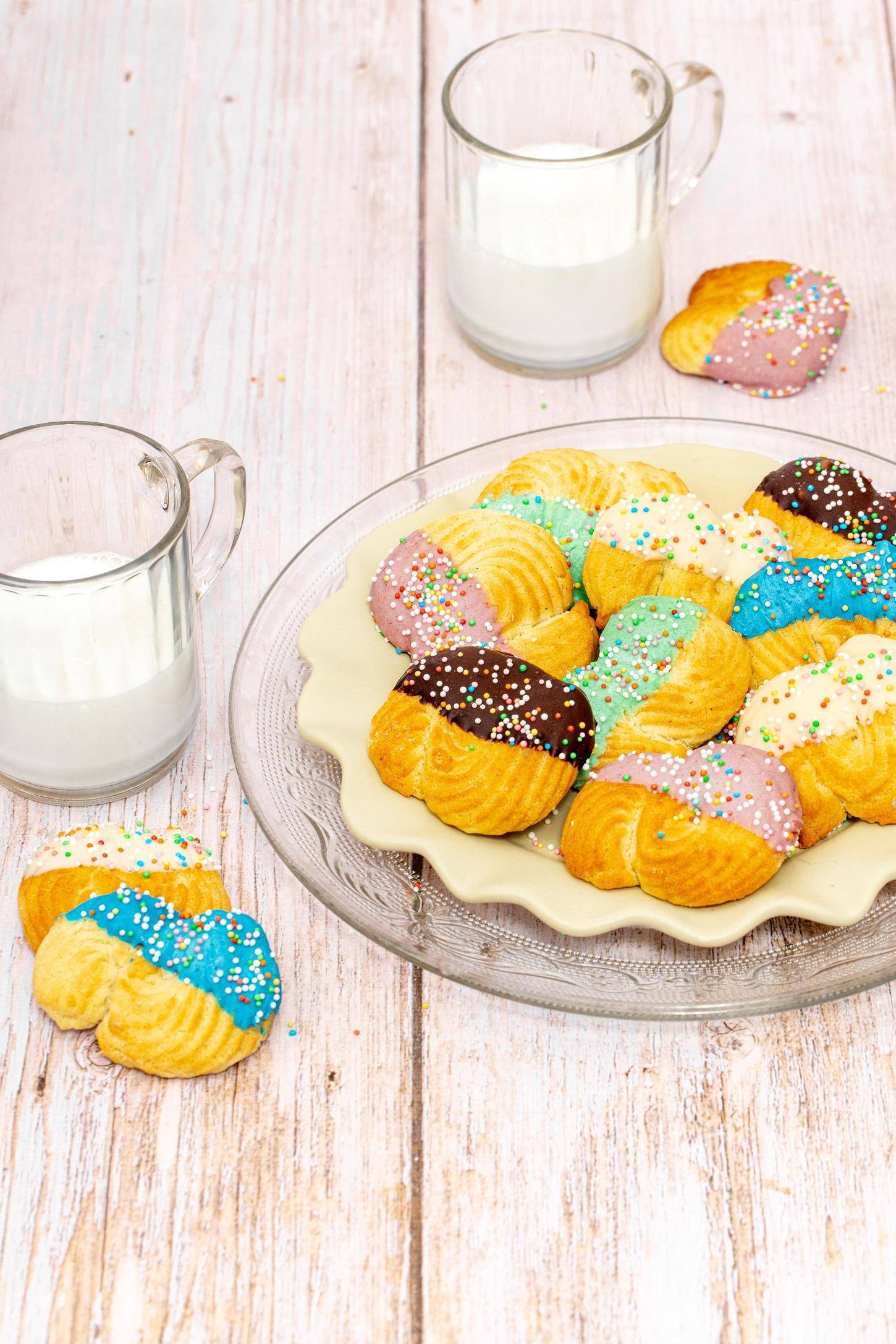 Biscuits viennois colorés - Recette EASY FRY & GRILL 2 in 1 MECHANICAL | Moulinex