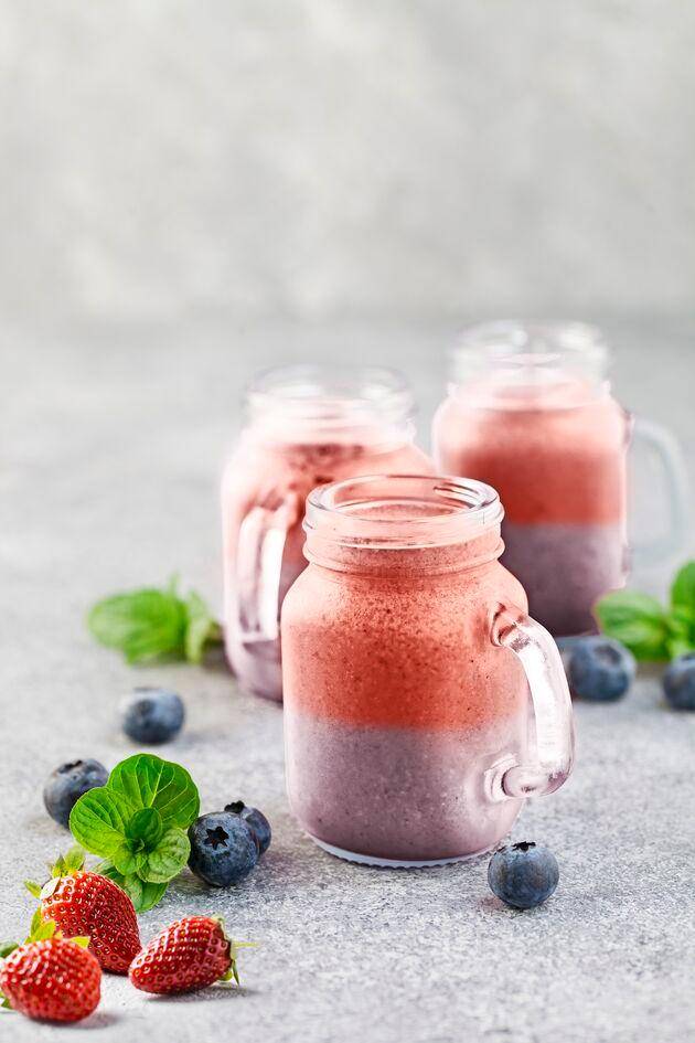 Smoothie bicolore - Recette Blend up | Moulinex