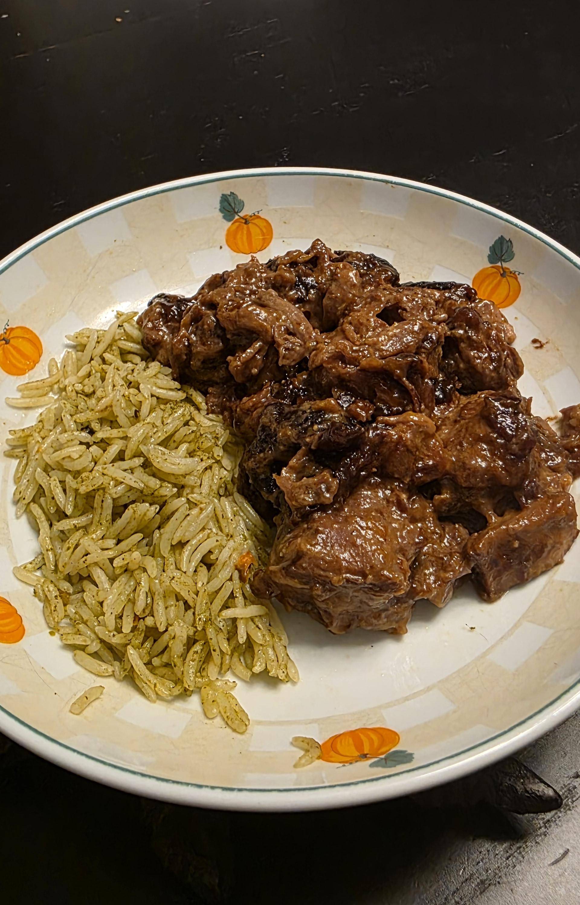 Effiloché de sauté de porc, lait de coco et pruneaux. - Recette Cookeo V3 | Moulinex