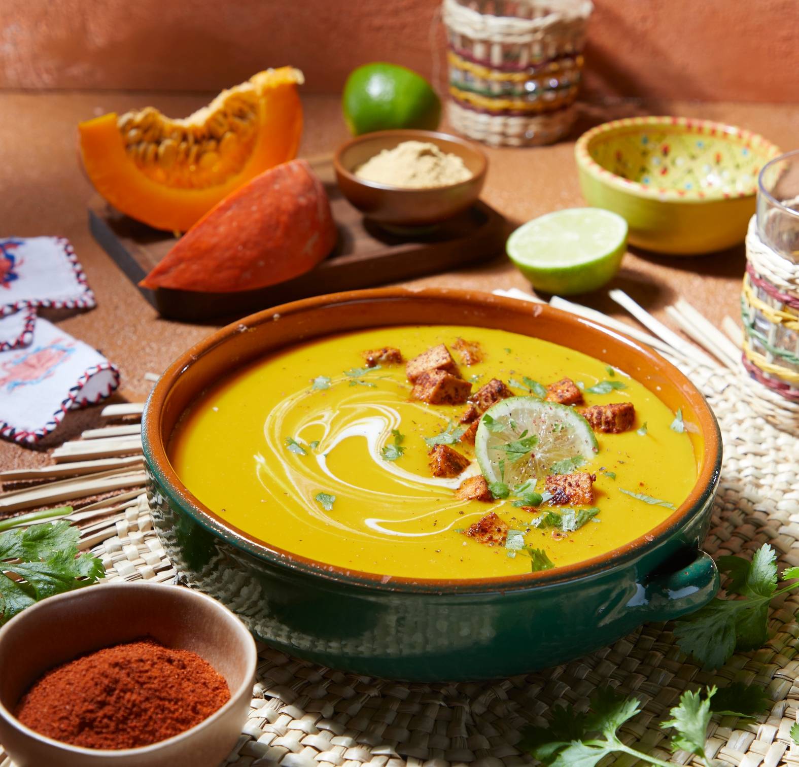 Soupe au potiron fusion mexicaine - Recette Perfectmix Cook | Moulinex