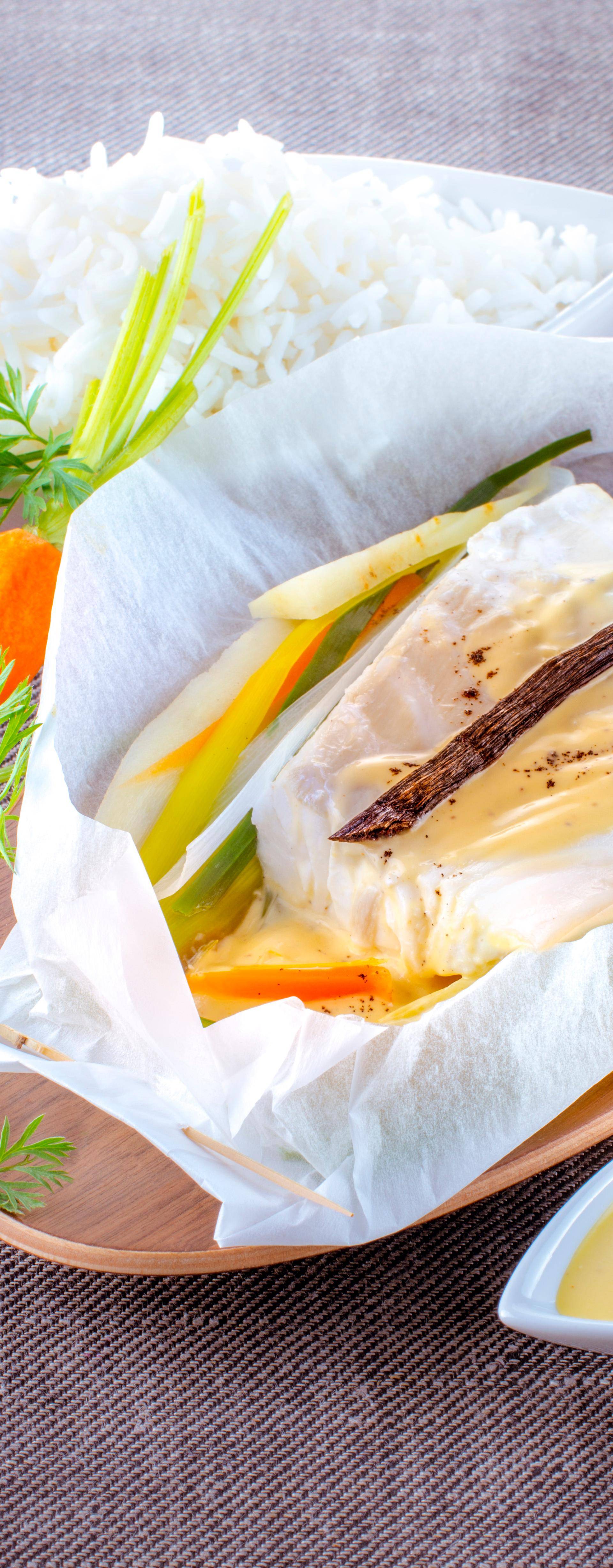 Papillotes de chou au cabillaud - Recette Cuiseur vapeur | Moulinex