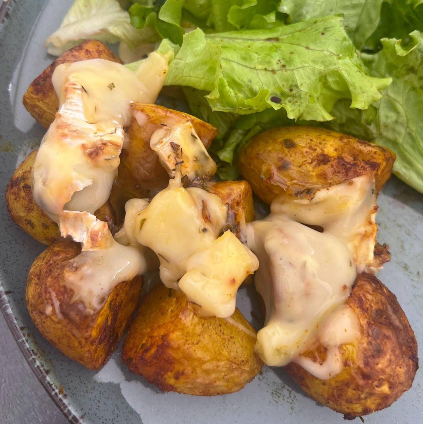 Camembert rôti et ses pommes de terre grenailles - Recette Dual EasyFry | Moulinex