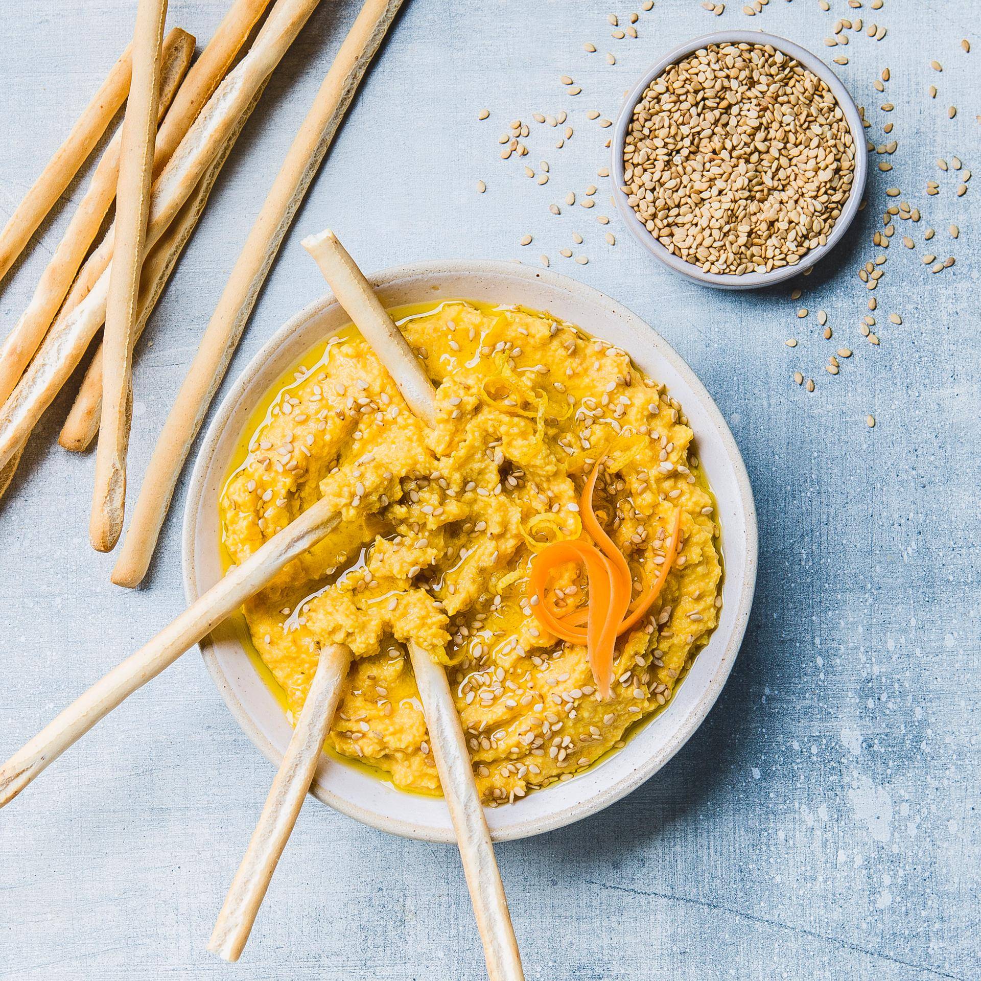 Houmous carotte sésame - Recette Cookeo | Moulinex