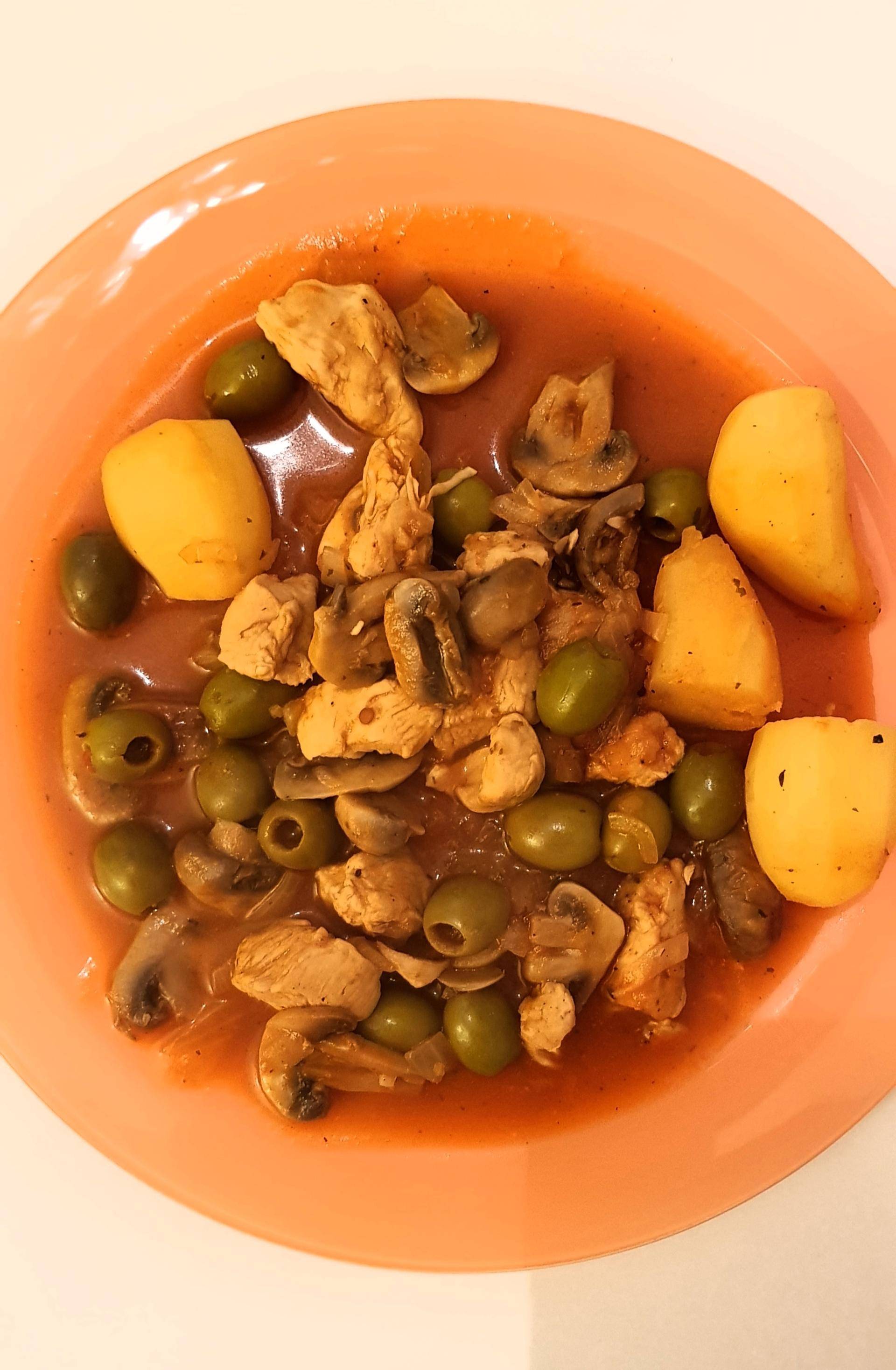 Sauté de poulet pomme de terre olive champignon - Recette Cookeo V3 | Moulinex