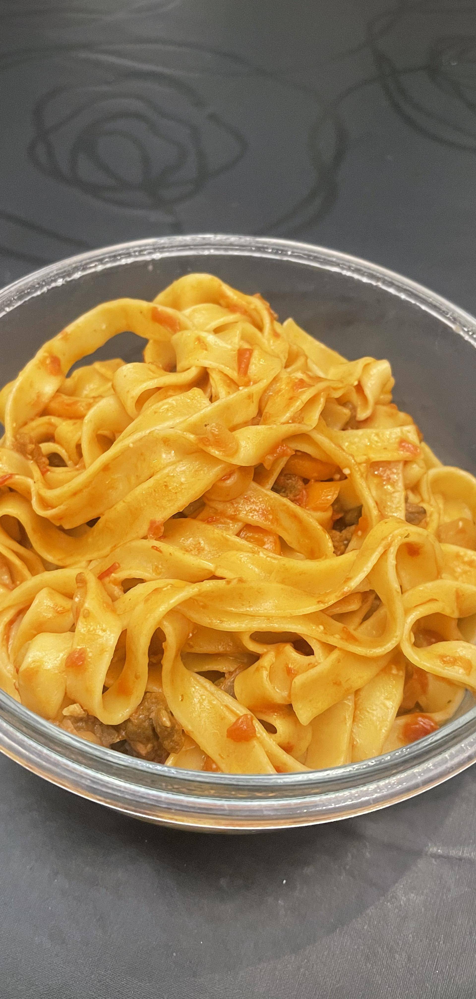 Tagliatelles bolognaise de Fredée - Recette Cookeo Infinity Autostir | Moulinex