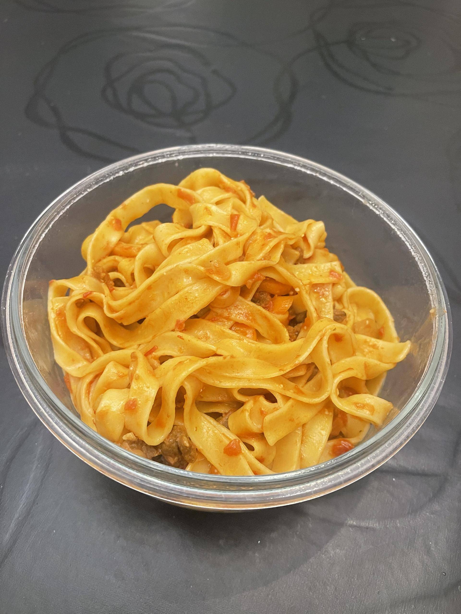 Tagliatelles bolognaise de Fredée - Recette Cookeo Infinity Autostir | Moulinex