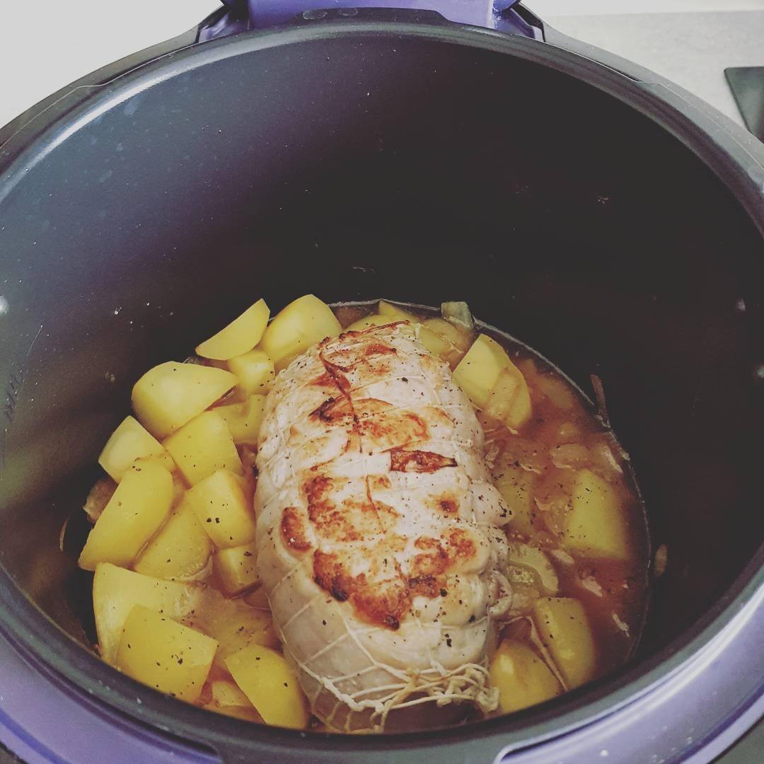 Rôti de dinde et ses pommes de terre - Recette Cookeo | Moulinex