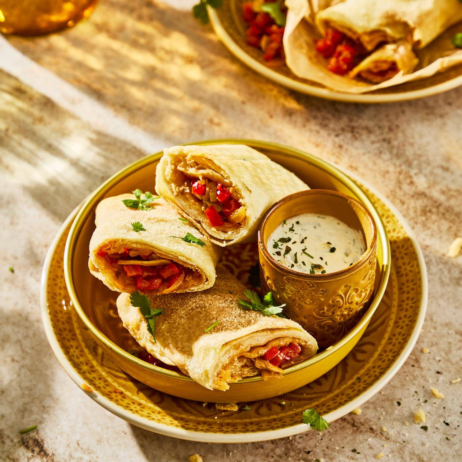 Msemen croustillants aux légumes - Recette Easy Fry Compact | Moulinex