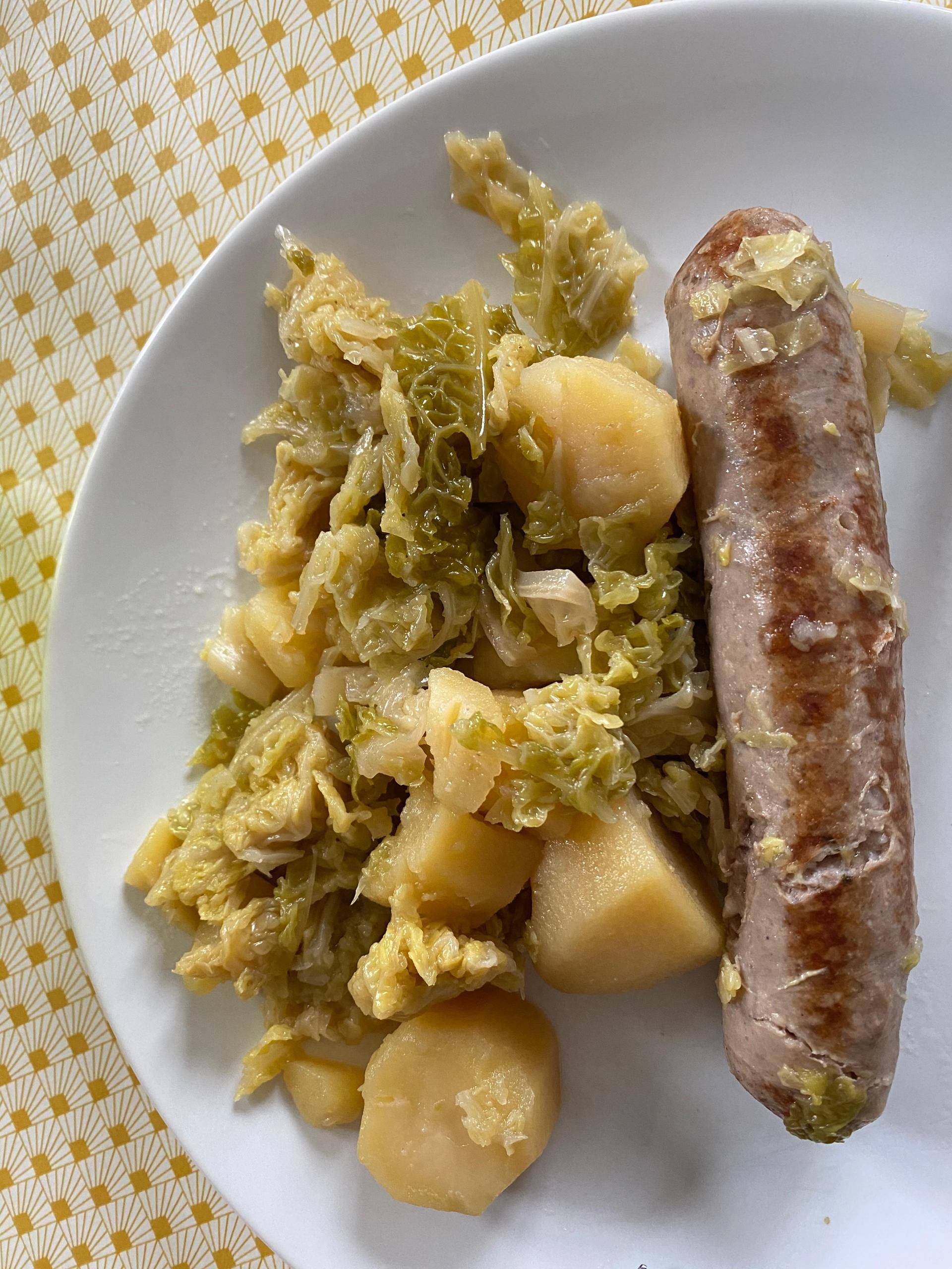 Saucisses au choux et pomme de terre - Recette Cookeo V3 | Moulinex