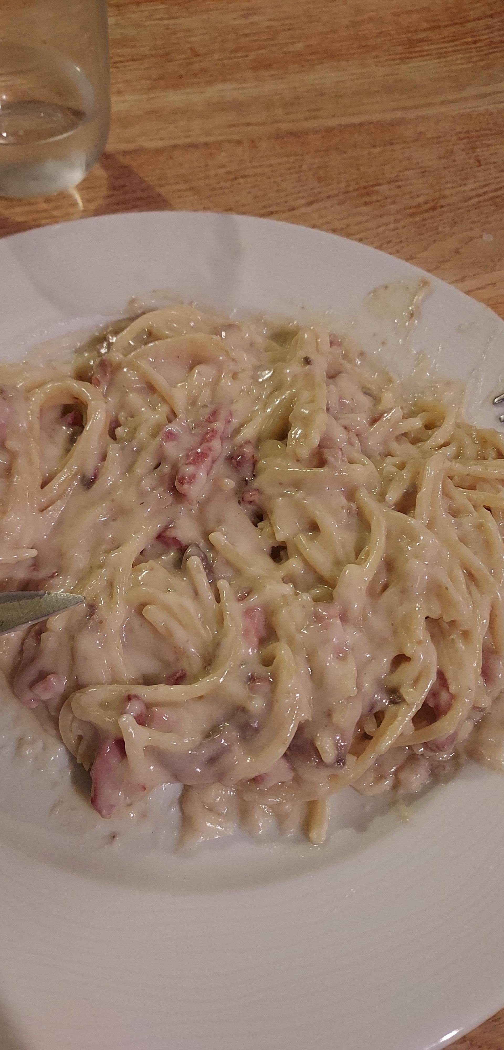 Carbonara aux champignons de Paris - Recette Companion XL | Moulinex