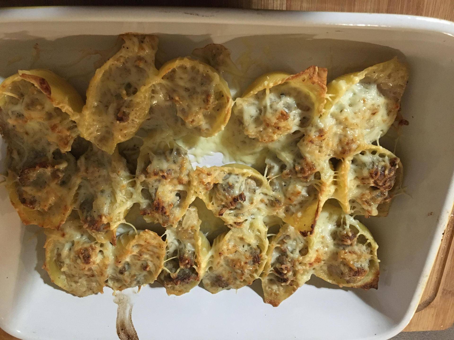 Conchiglioni au fromage et chair à saucisse - Recette Companion XL | Moulinex