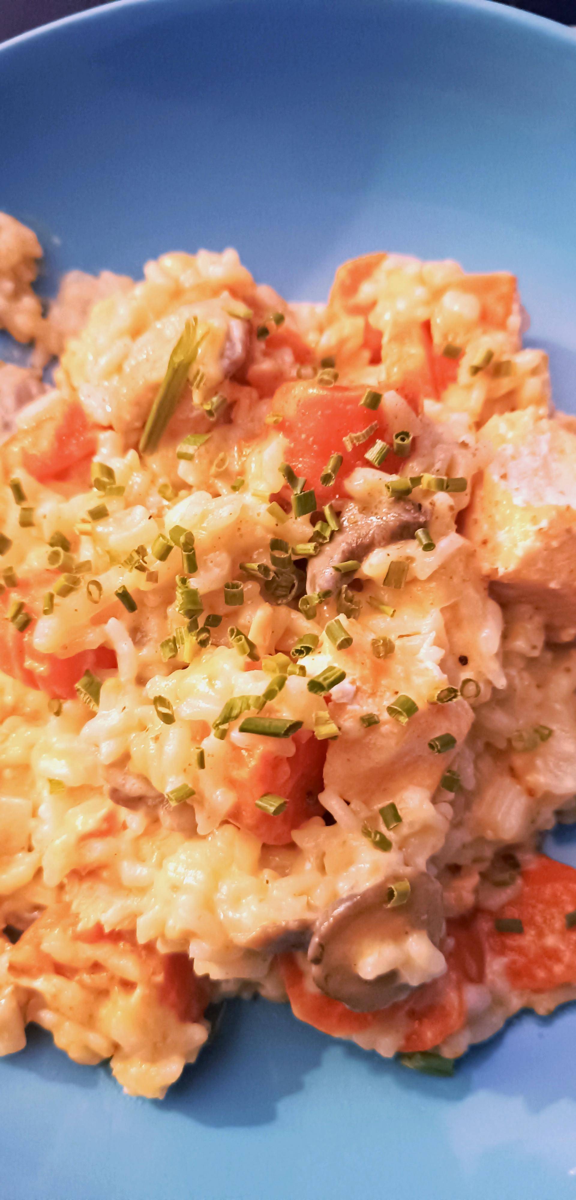 Risotto champignons et petits morceaux de carottes - Recette Cookeo | Moulinex