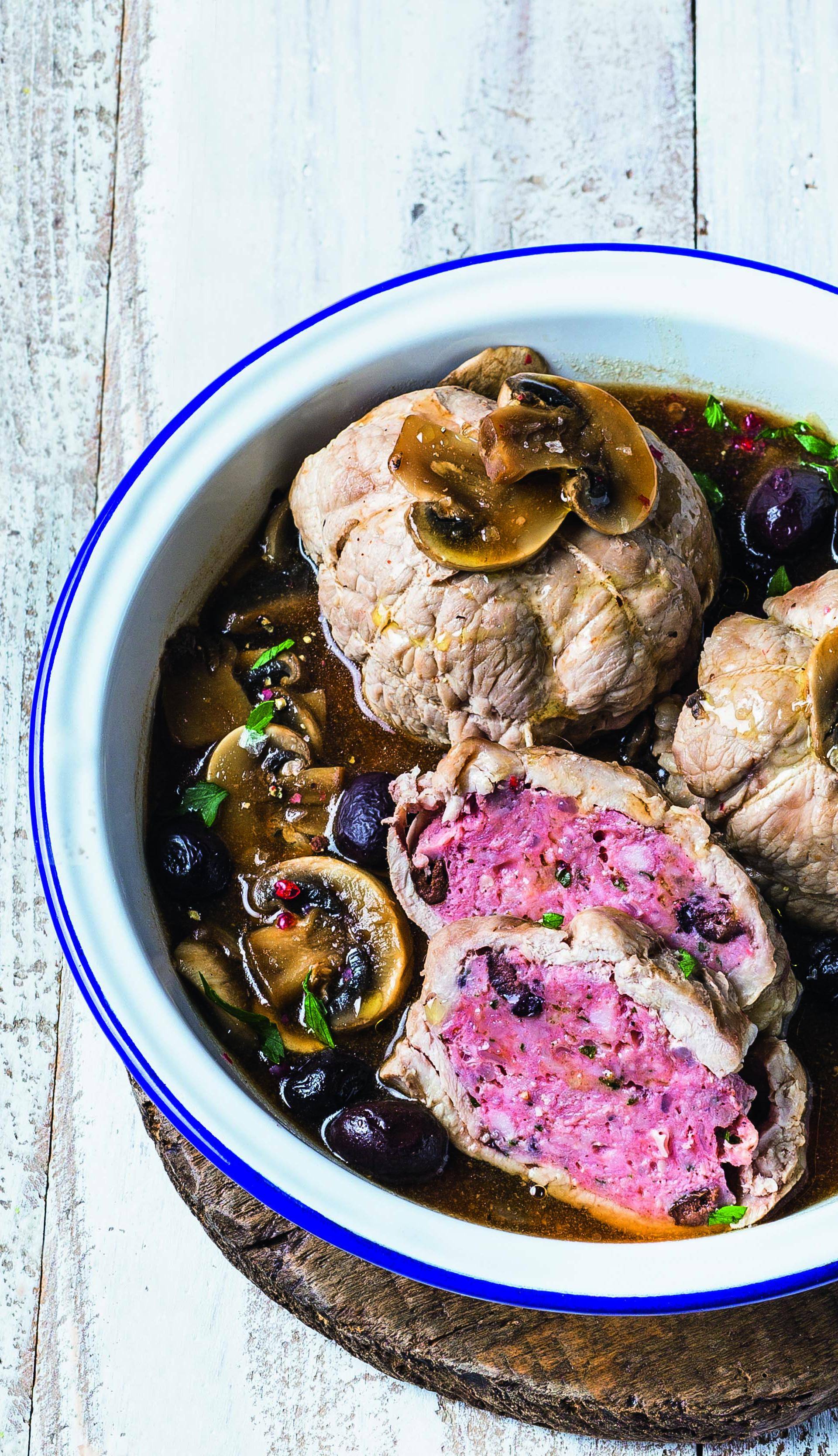 Paupiettes de veau aux olives et champignons - Recette Cuiseur vapeur | Moulinex