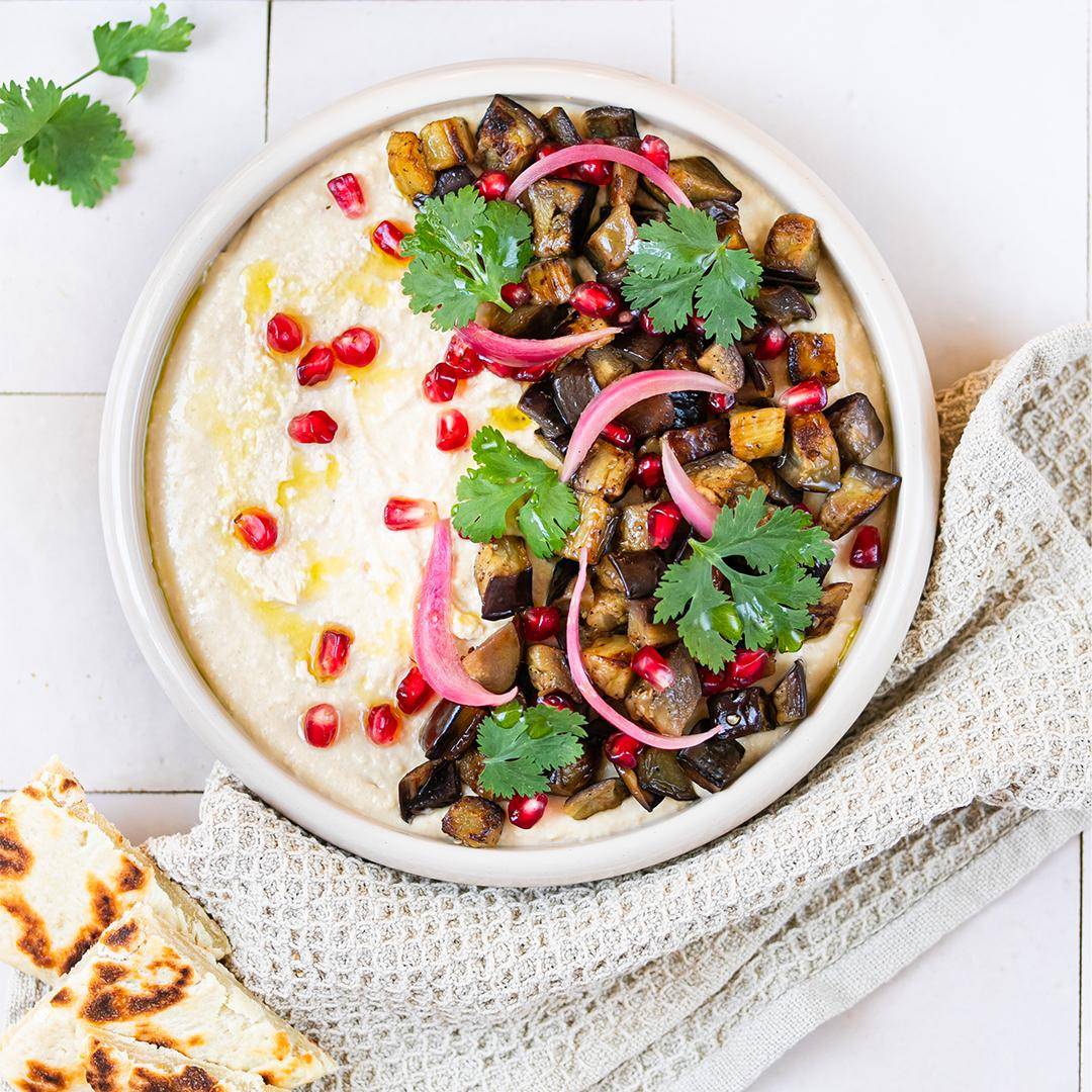 Houmous aux aubergines - Recette Companion Connect XL | Moulinex