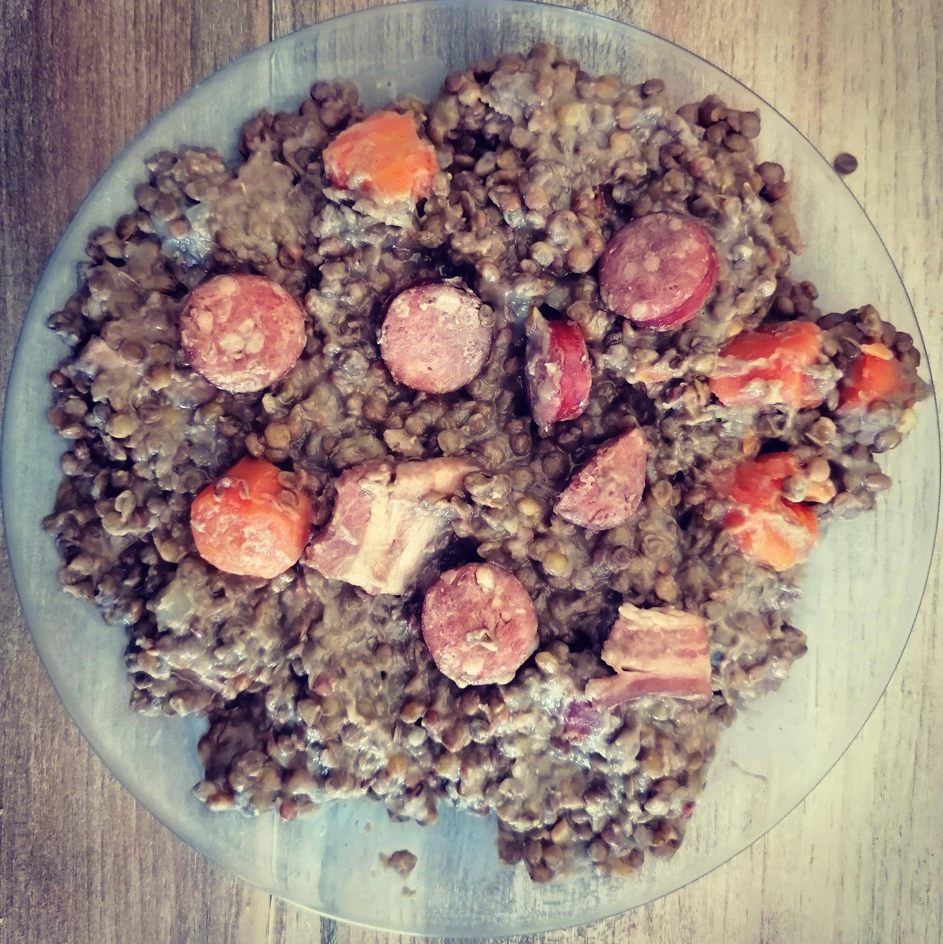 Saucisses lentilles recette facile et rapide - Recette Cookeo | Moulinex