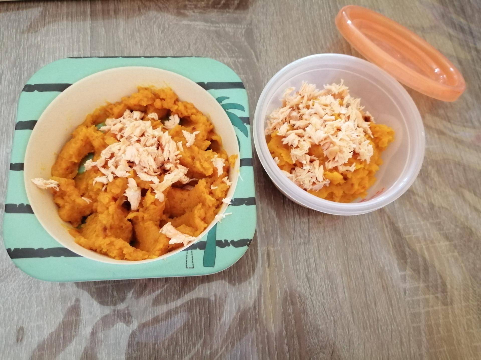 Recette bébé 9 mois carottes, pommes de terre et saumon frais - Recette Cookeo | Moulinex