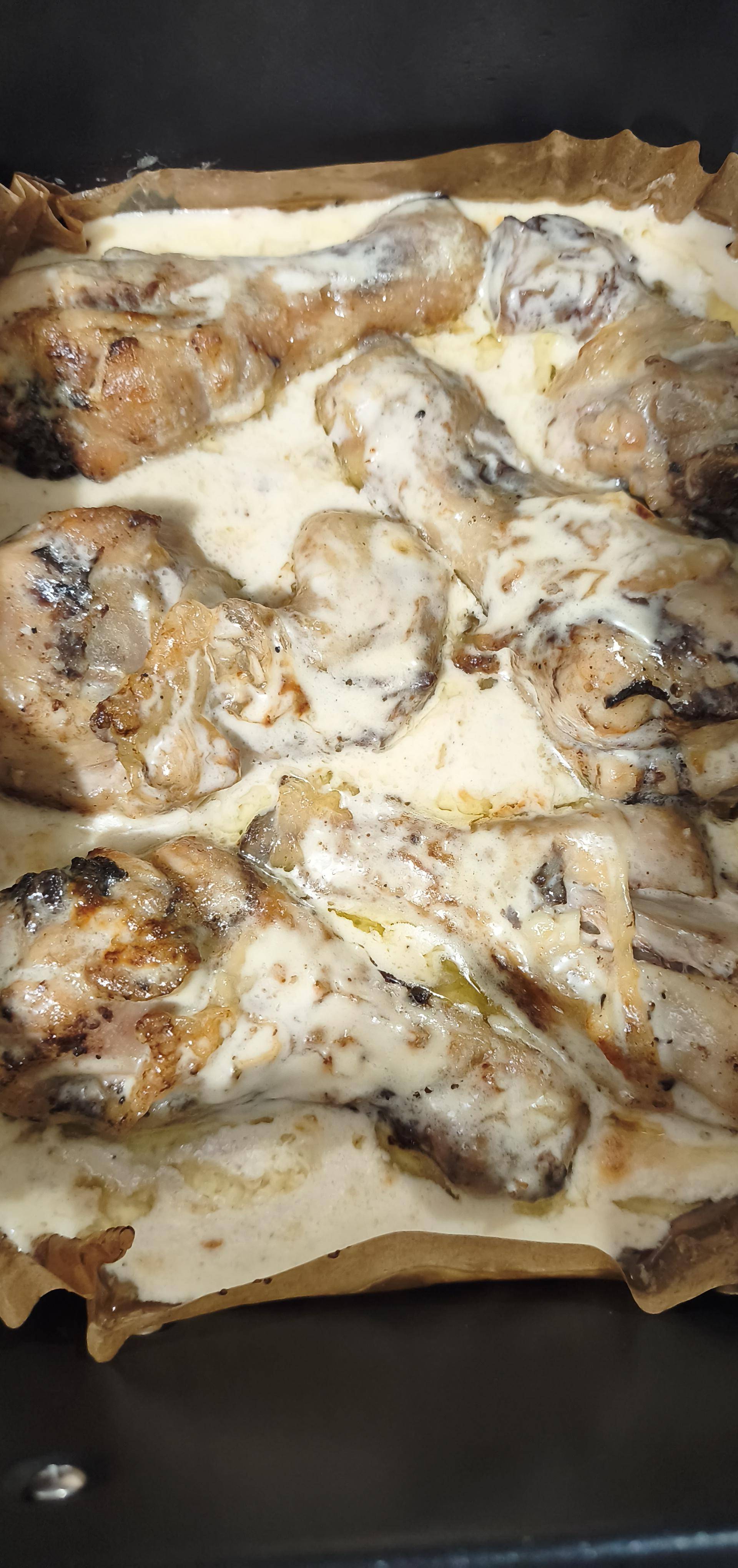 Pillon de poulet crème moutarde de Charles et laura01 - Recette Dual EasyFry | Moulinex