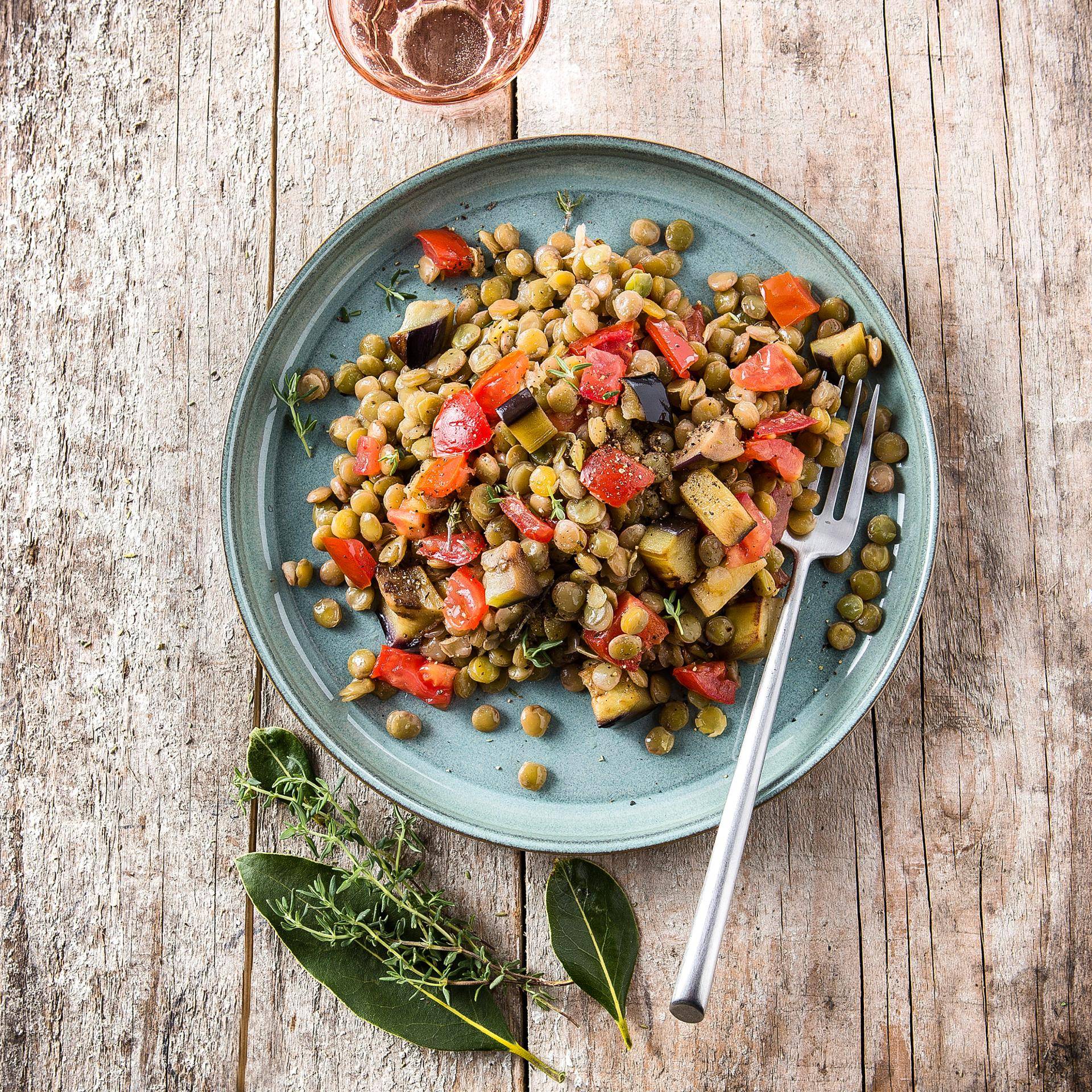Linzen met aubergine en tomaat - Recette Cookeo | Moulinex